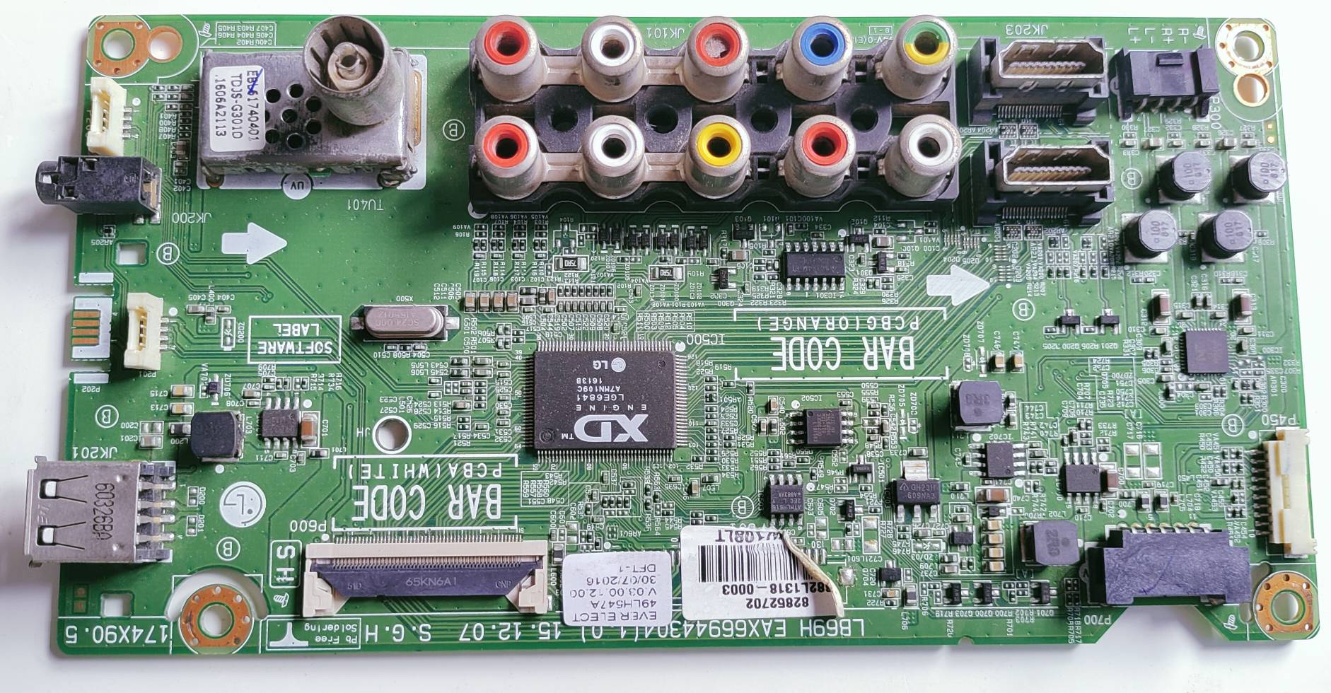 LG 49LH547A LED Full HD TV Motherboard, Main Board, Main PCB image 2