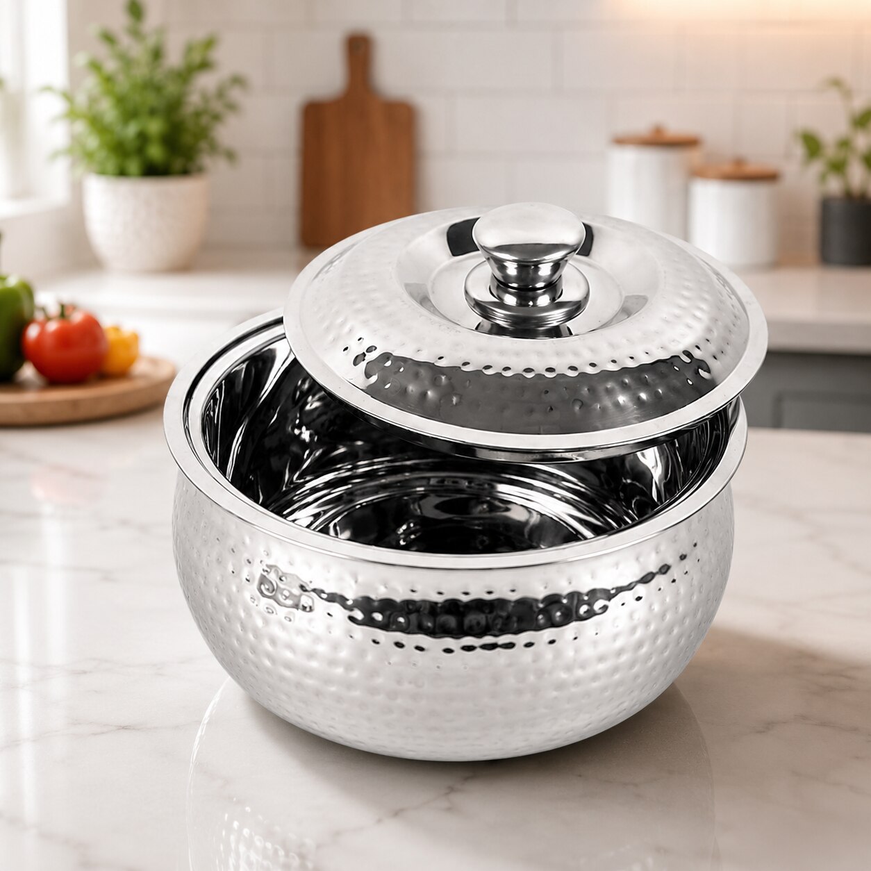 Daacchi Silver Stainless Steel Insulated Casserole image 4