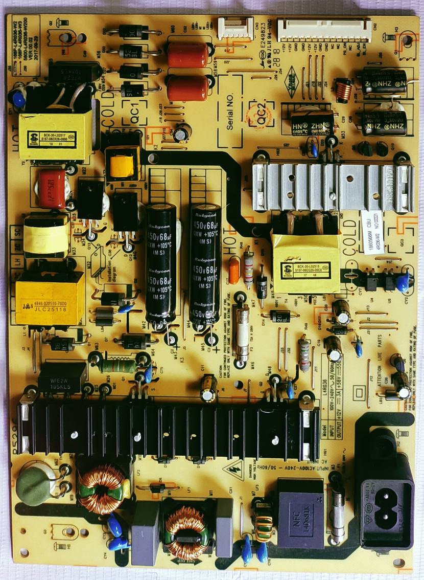LLOYD L43U2A0KA POWER SUPPLY BOARD, SMPS BOARD #Wb29 image 4