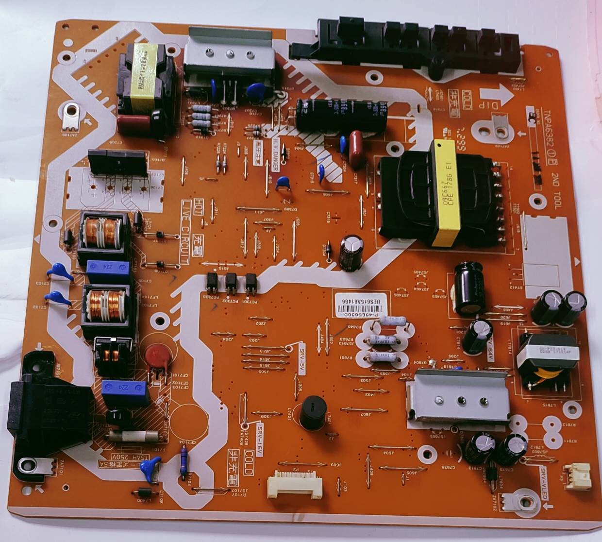 PANASONIC LED TV TH-43ES630D Power Supply Board, PANASONIC LED TV TH-43ES630D SMPS Board, PANASONIC LED TV TH-43ES630D Power Supply PCB Board,  image 2