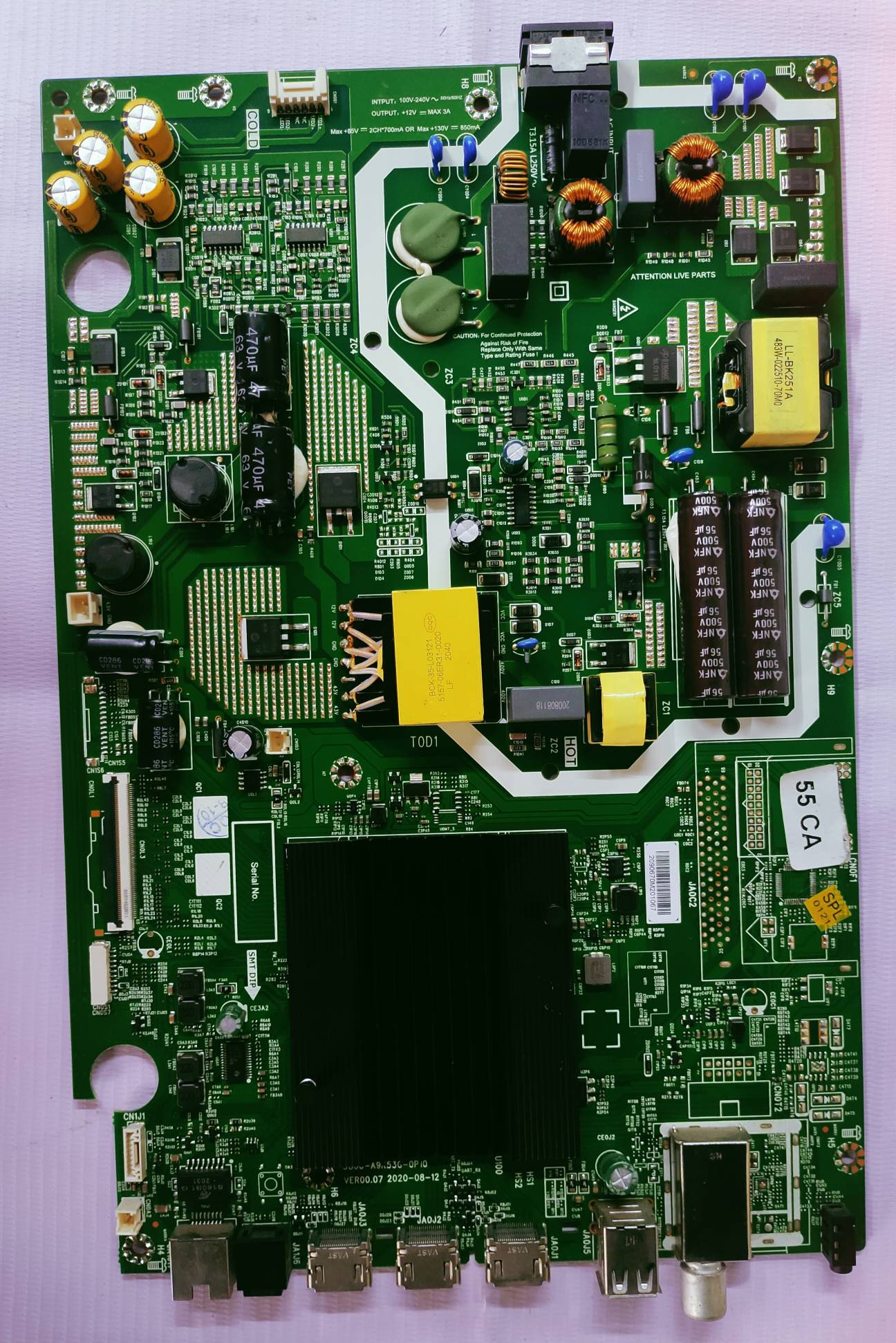 Kodak 4k 55CA099 Android Main Board, Mother Board #Wb22 image 5