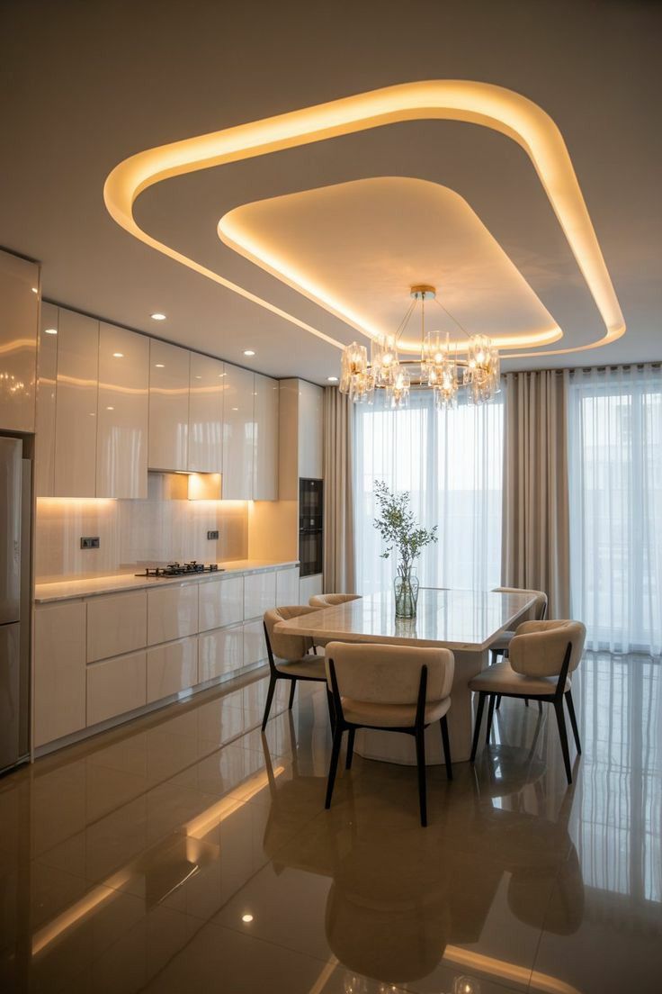 Elegant Ceiling Interiors with Gypsum image 4