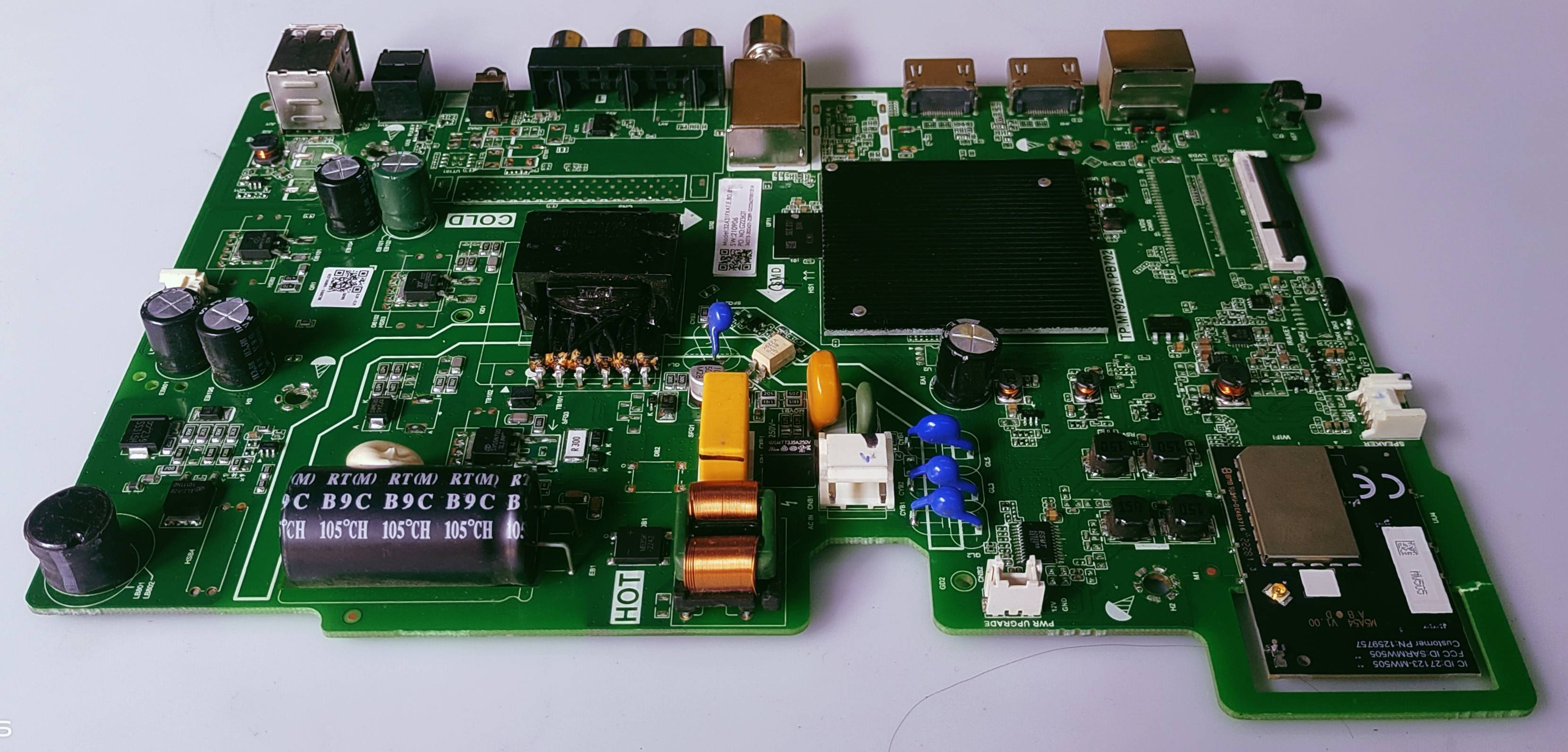HISENSE 32A31FXAT LED TV ANDROID MOTHER BOARD PART NUMBER TP.MT9216T.PB702 image 4