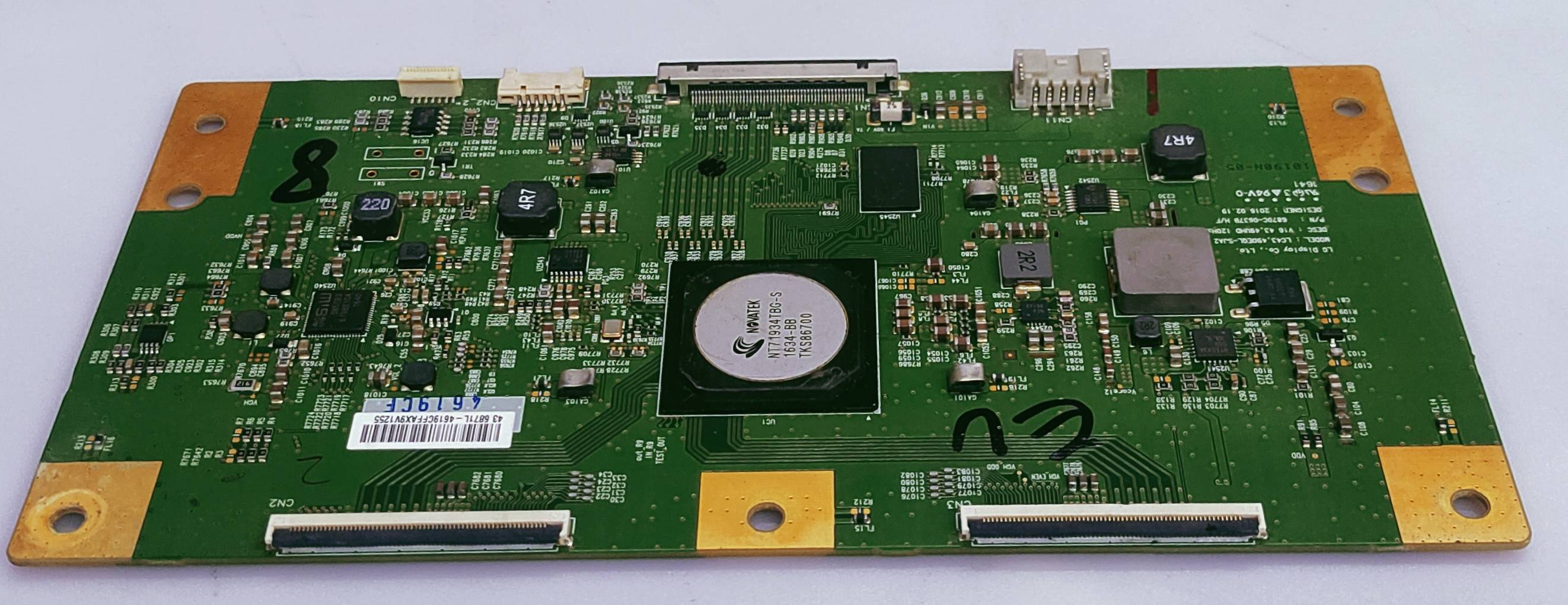 SONY 43X8300D LED TV FHD TCON PART NUMBER LC43 490EQL-SJA2 DESC: V6 43,49UHD 120HZ  image 5