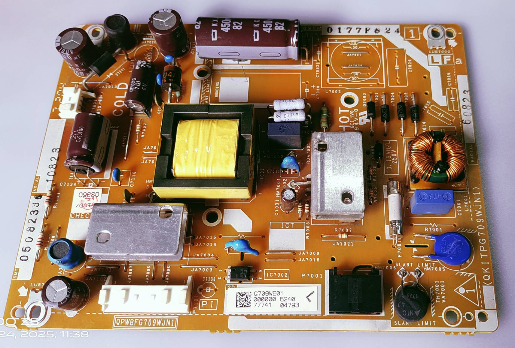 SHARP LC-32LE185M Power Supply Board, SMPS Board, #wb42 image 3