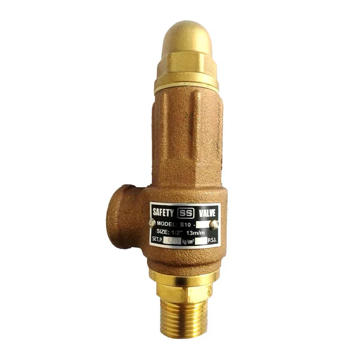 Brass Safety Valve for Steam Boiler | SS Trim Pressure Relief Valve (1/2" to 1") image 4