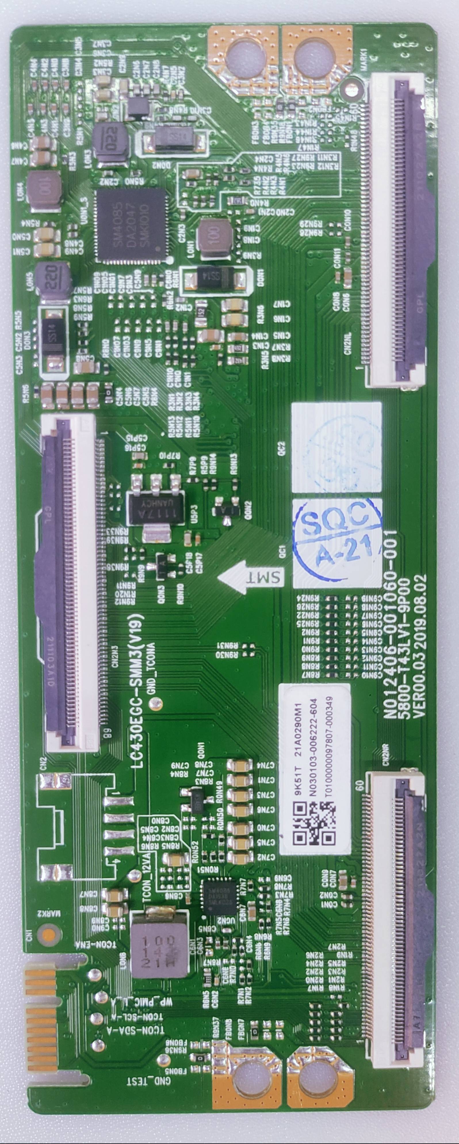 LG 43 INCH 4K LED TV TCON Part Number E162M917-C1 image 6