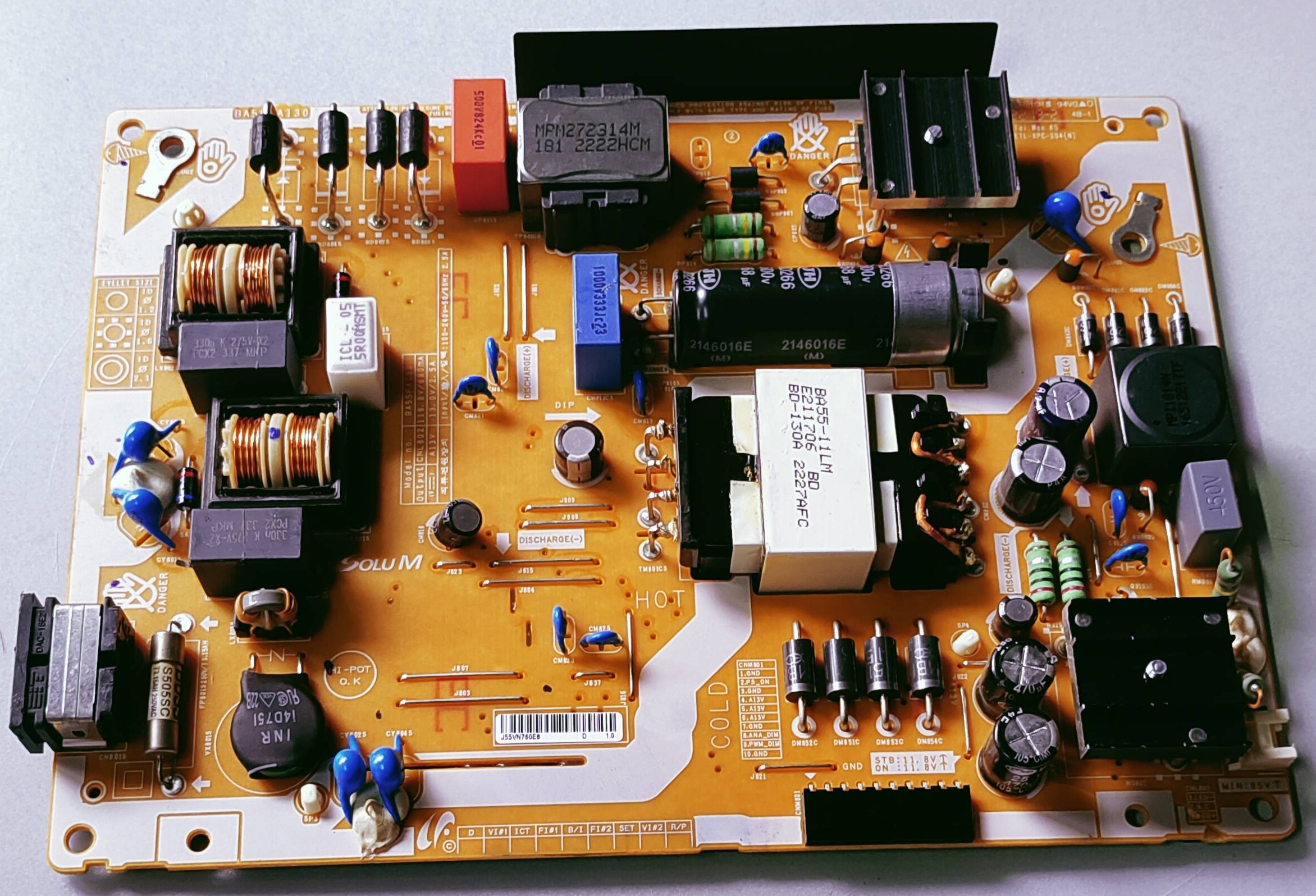 SAMSUNG LED TV UA50AU7600 Power Supply Board, SAMSUNG LED TV UA50AU7600 Smps Board, SAMSUNG LED TV UA50AU7600 Power Supply PCB Board #wb51 image 3