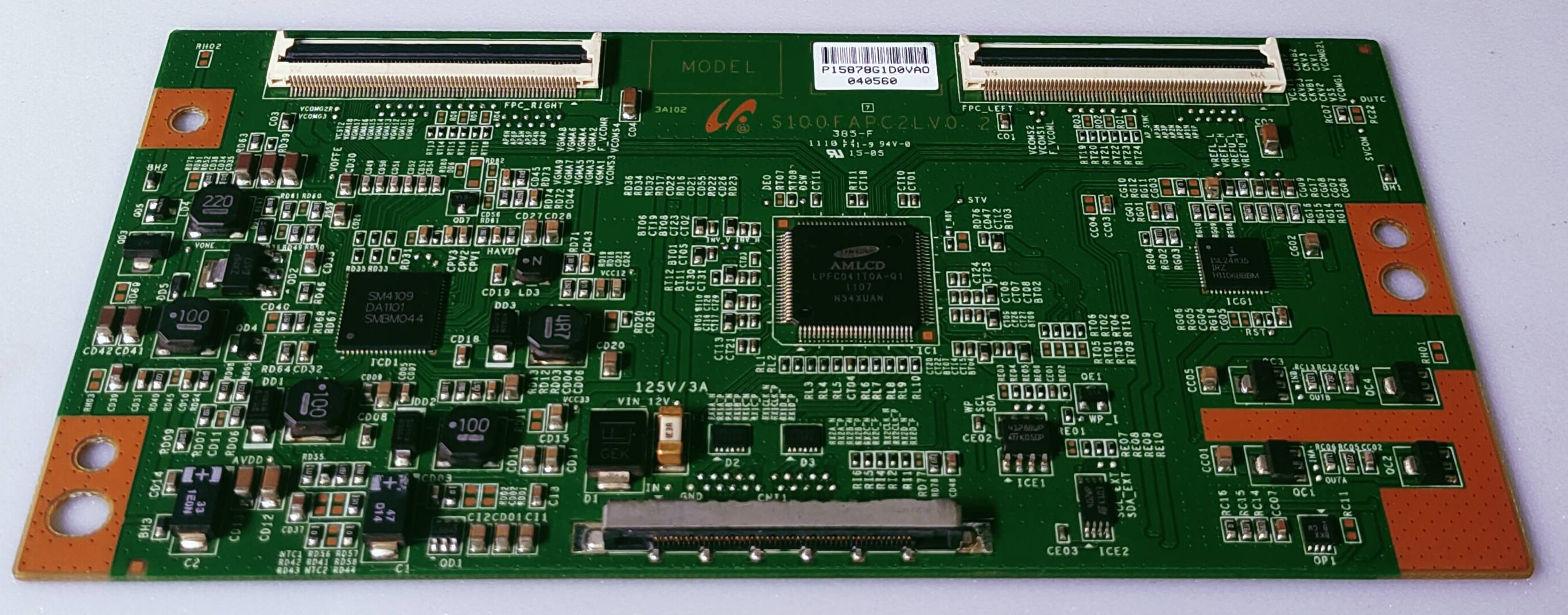 SAMSUNG 32D550 LED TV FHD TCON PART NUMBER S100FAPC2LV0.2 image 7