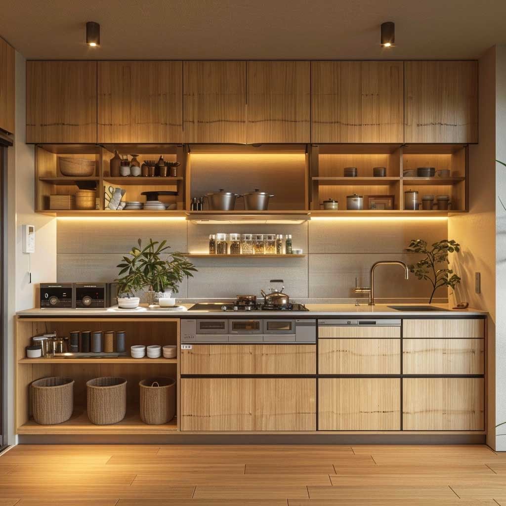 Elegant Wooden Kitchen Interiors with Modern Touches image 5