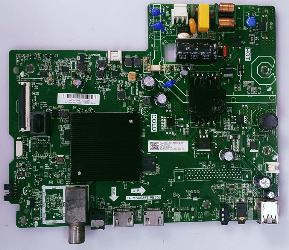 HISENSE 32E5606EE LED TV MOTHER BOARD PART NUMBER TP.MS6683.PB758  image 2