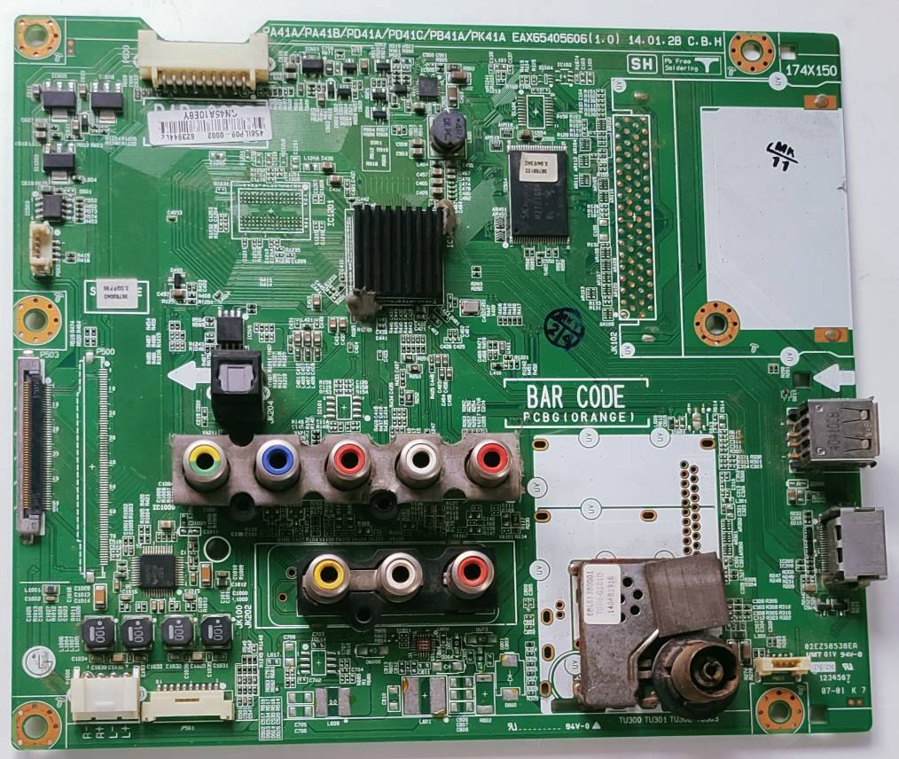 LG 50PB560B-TA Plasma TV Motherboard, Main Board, Main PCB image 4