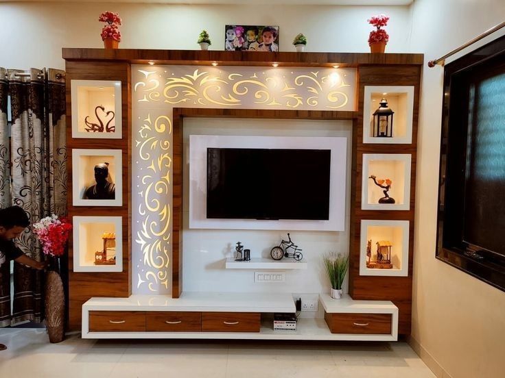 Designer TV Unit Wall Decor in Chennai image 4