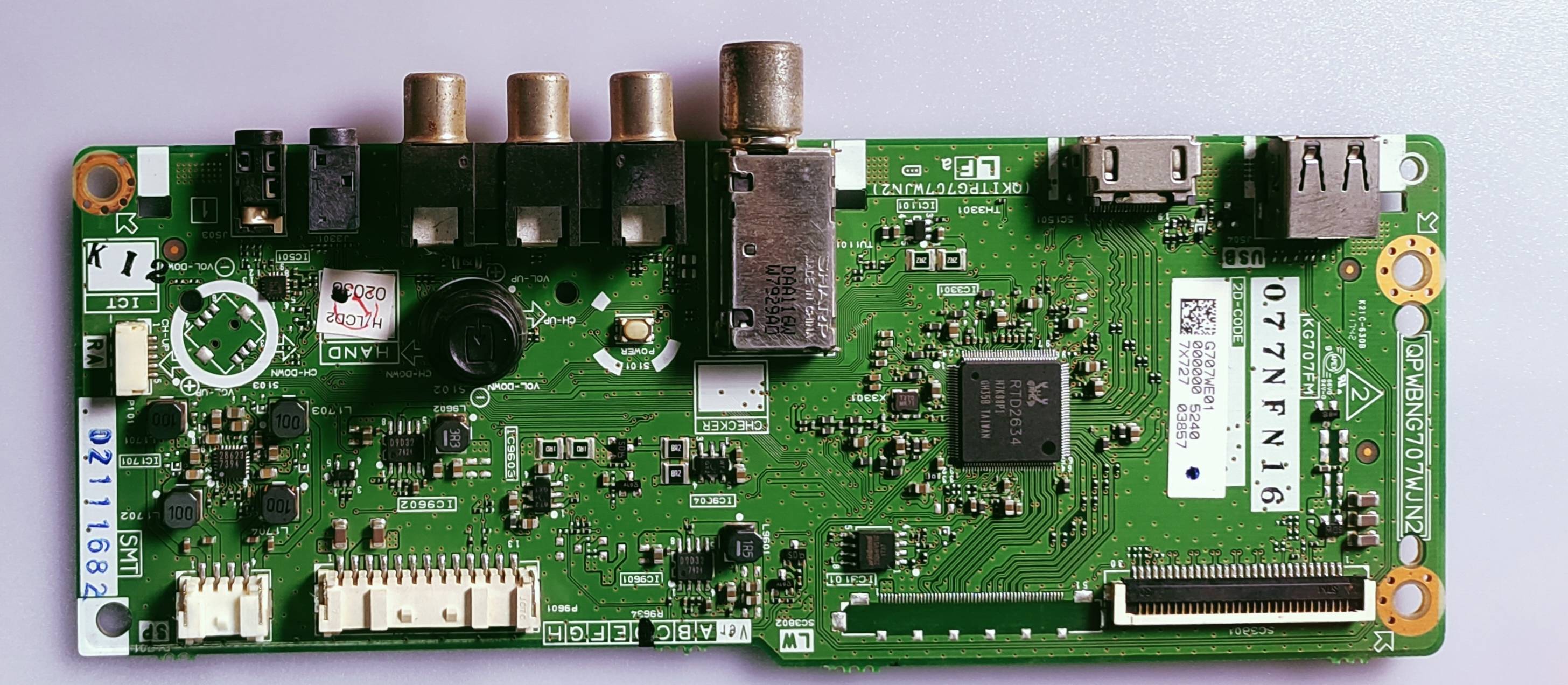 SHARP LC-32LE185M Led TV Mother Board, Main Board, #wb42 image 5