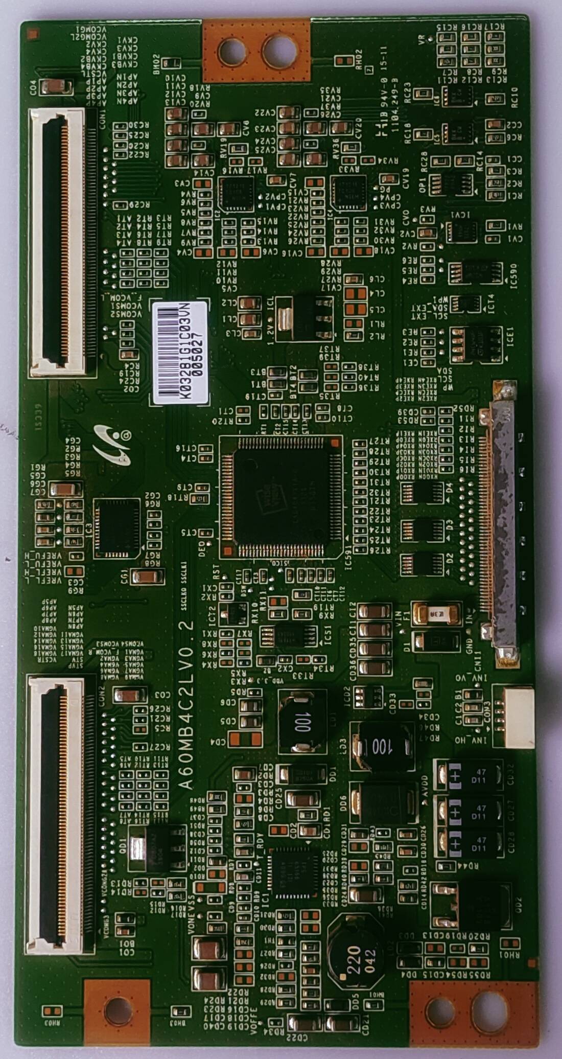 SANSUI LCDTV54090XH-M LED TV FHD  TCON PART NUMBER A60MB4C2LV0.2 image 5