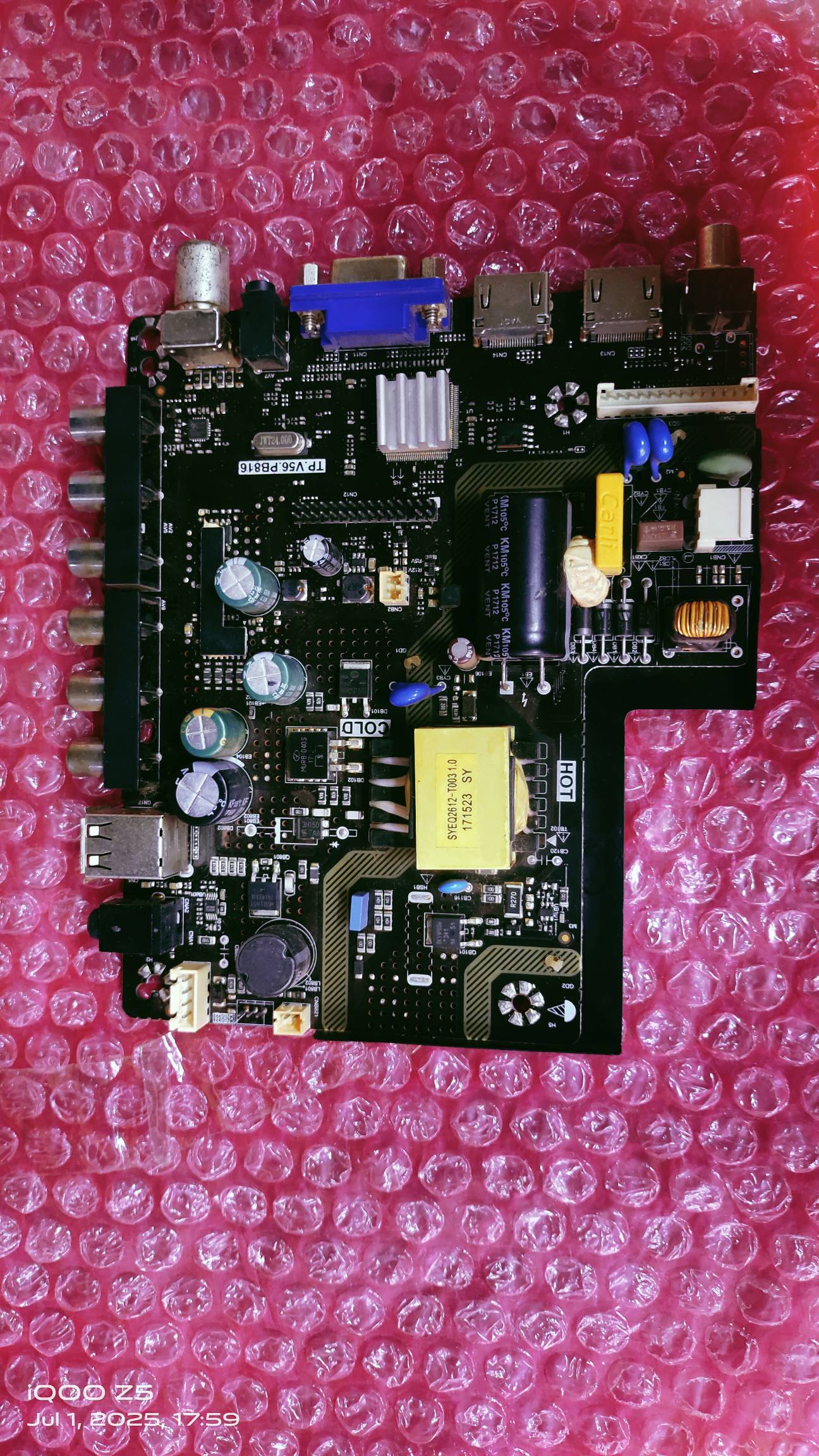 UNIVERSAL LED TP.V56PB816 Main Board#wb32 image 3