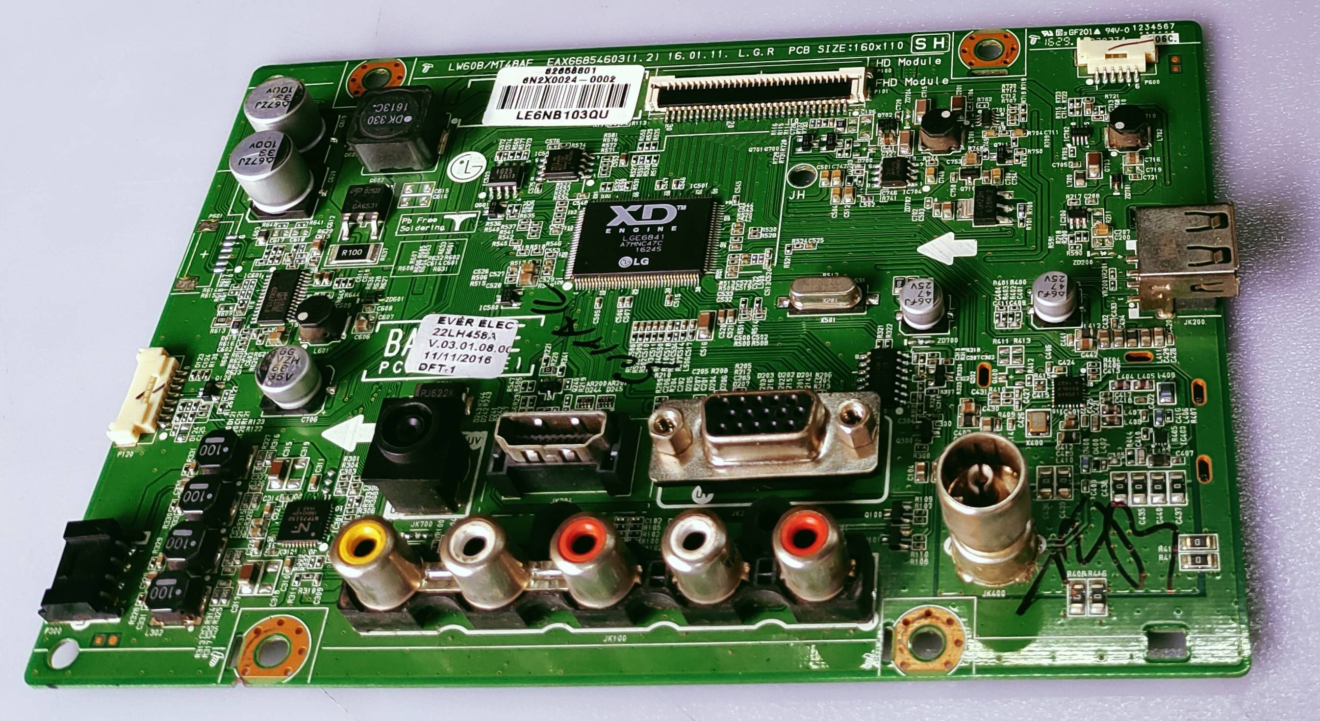 LG Android LED TV 22LH458A Mother Board, LG Android LED TV 22LH458A Main Board, LG Android LED TV 22LH458A Main PCB Board,  image 5