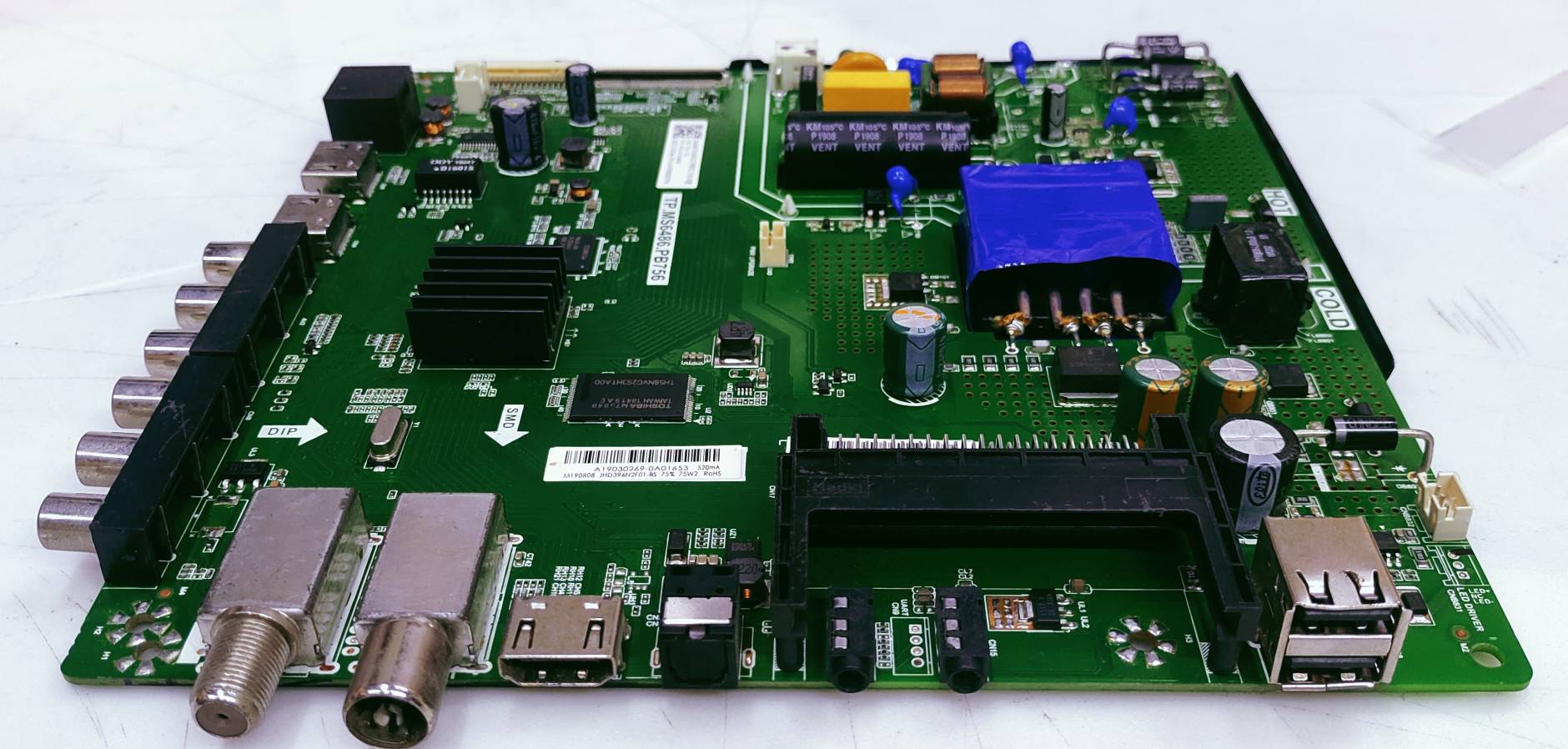 VU 32D6475 LED TV MOTHER BOARD PART NUMBER- TP.MS6486.PB756 image 5
