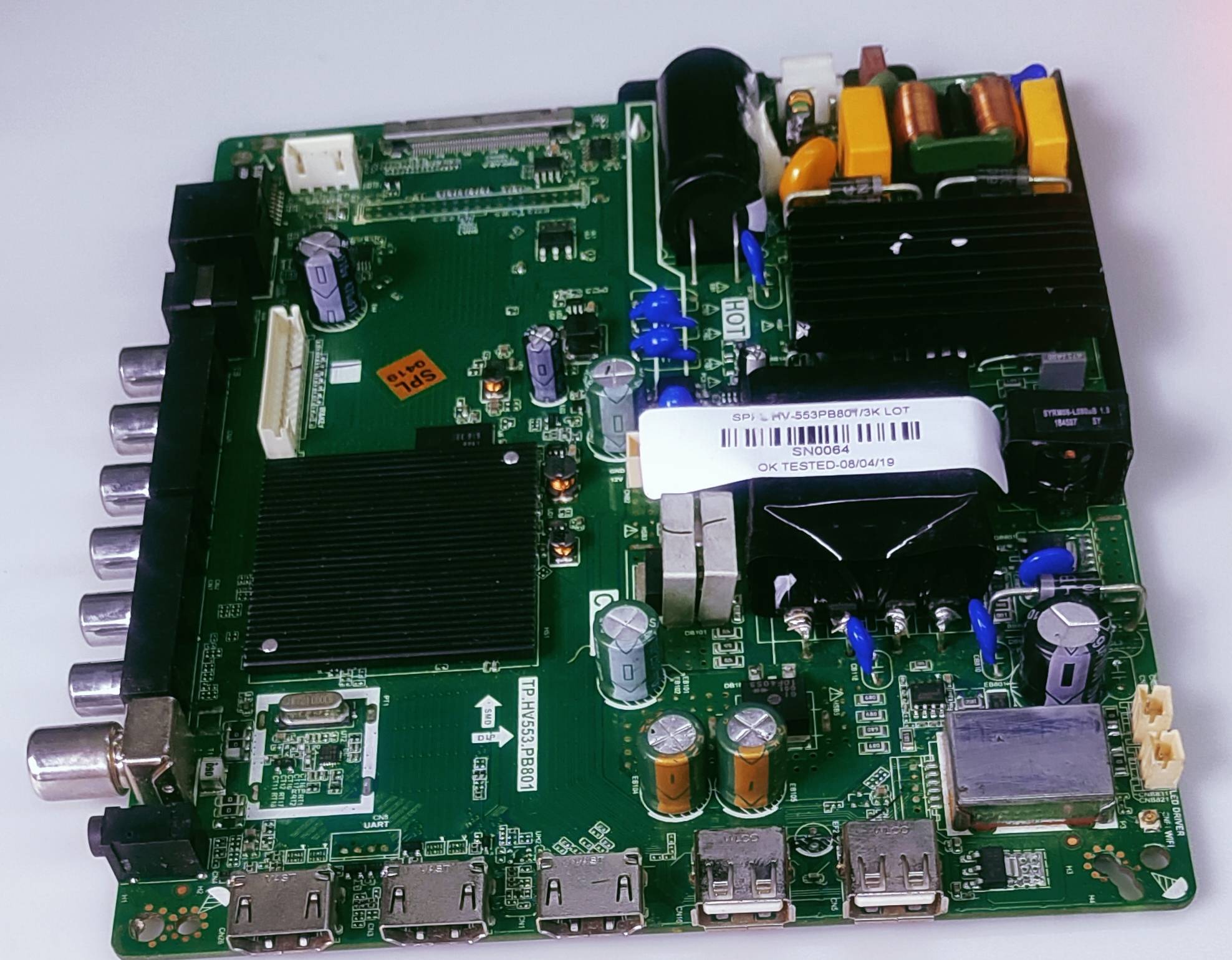 Thomson 43" 4K Android LED TV NEW Motherboard  TP.HV553.PB801 image 2