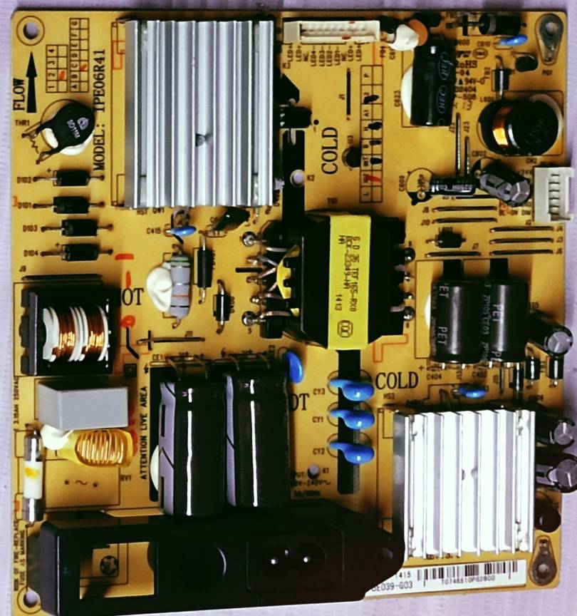 MICROMAX 40T2810FHD POWER SUPPLY BOARD, SMPS BOARD#wb29 image 3