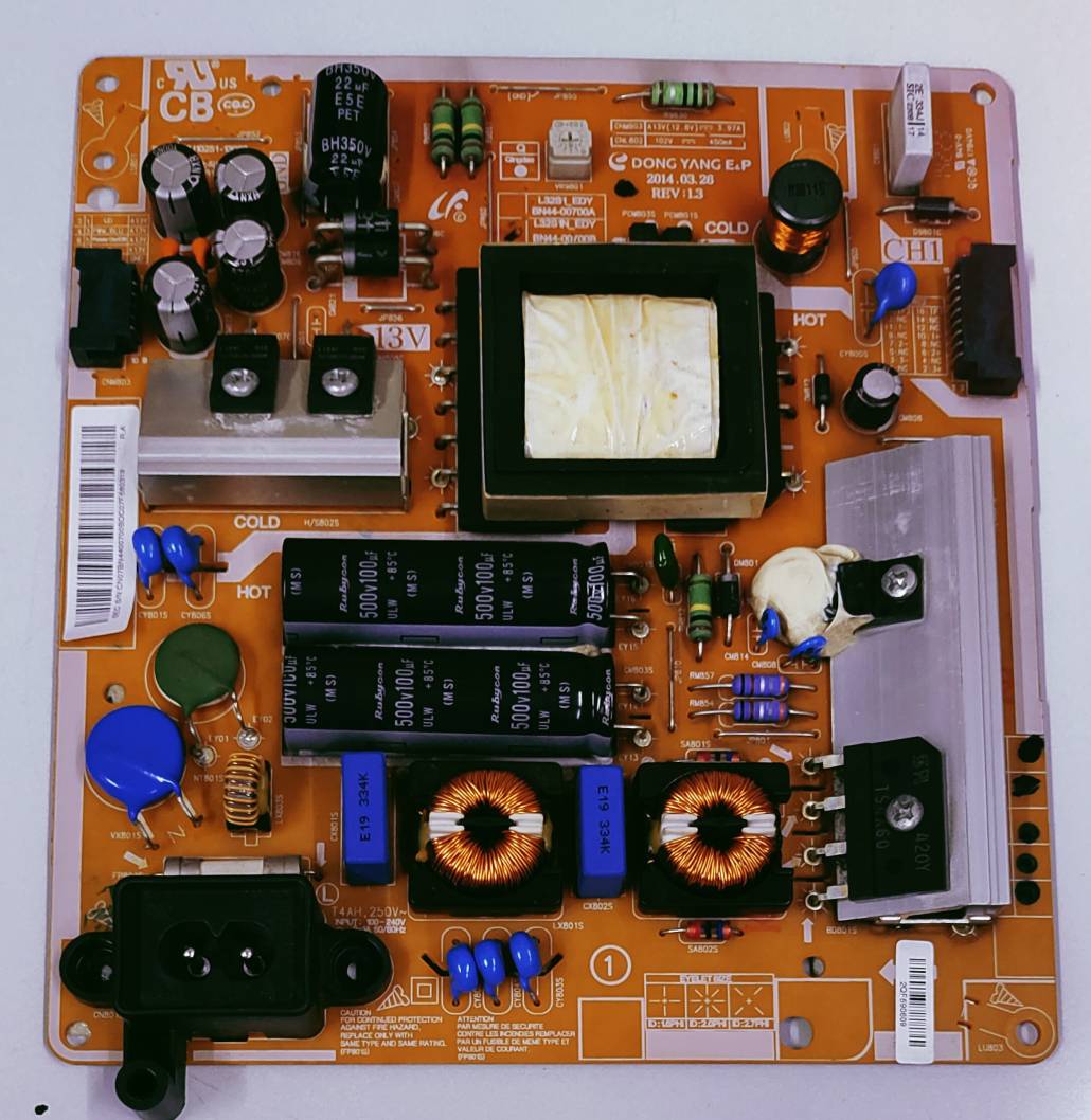 SAMSUNG LED TV UA32H5570AV Power Supply Board, SAMSUNG LED TV UA32H5570AV Smps Board, SAMSUNG LED TV UA32H5570AV Power Supply PCB Board, #wb50 image 5