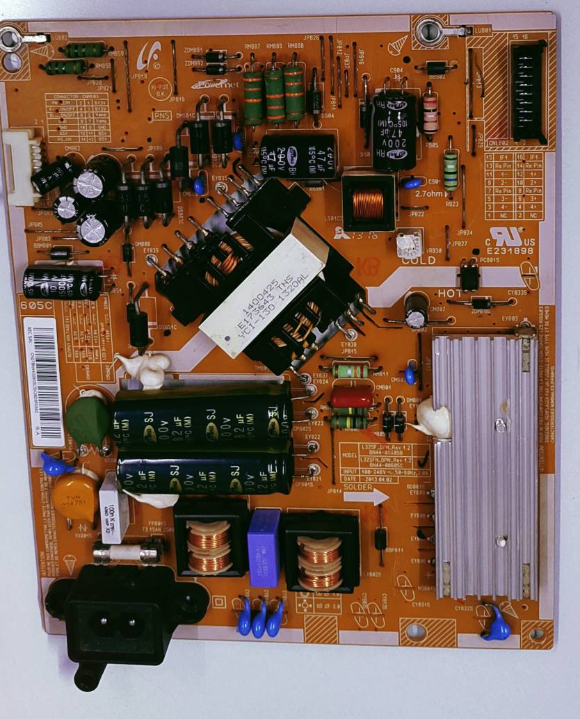 SAMSUNG LED TV UA32F5100AR Power Supply Board, SAMSUNG LED TV UA32F5100AR Smps Board, SAMSUNG LED TV UA32F5100AR Power Supply PCB Board, #wb50 image 3