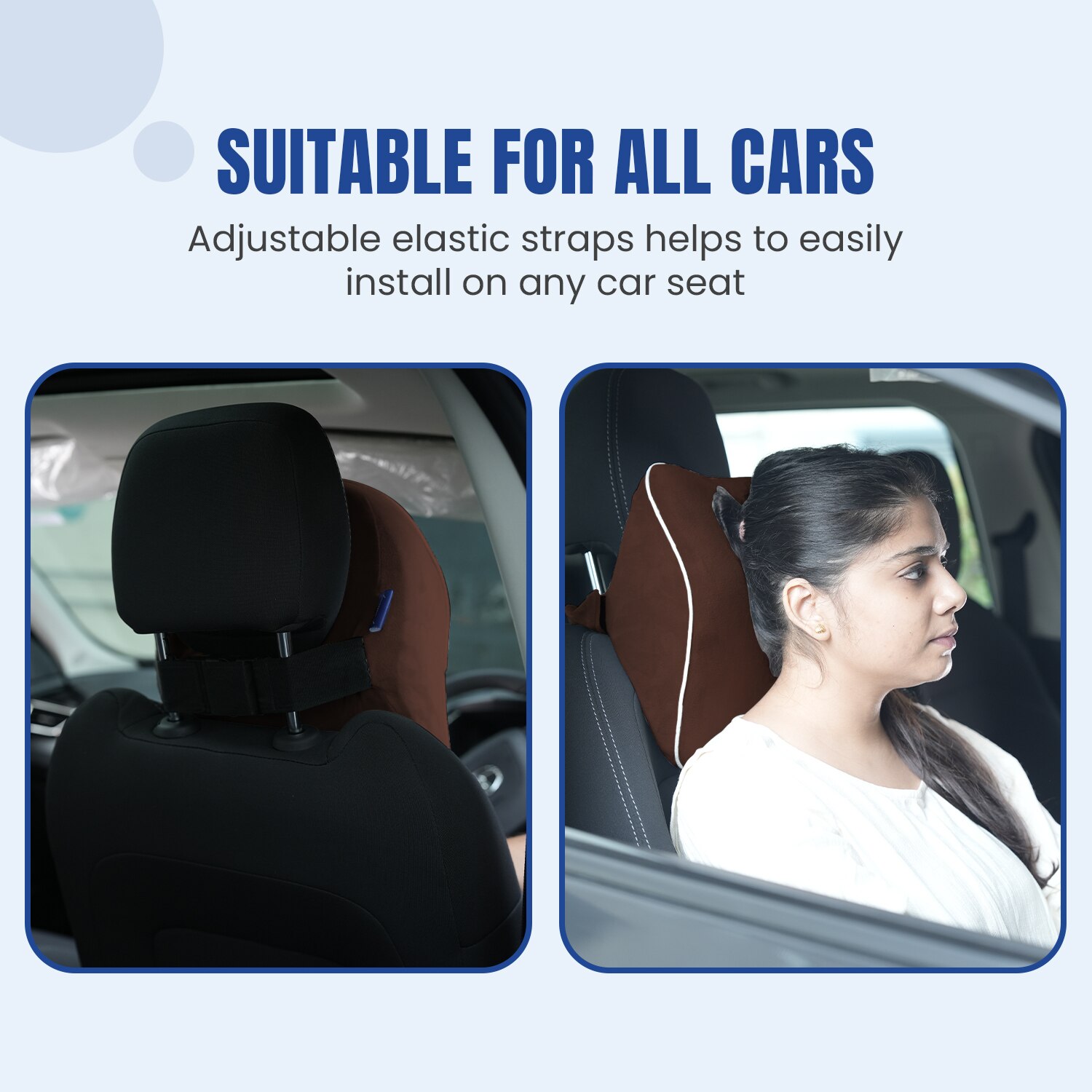 Pillow Tree Car Neck & Headrest Pillow Regular– Premium Comfort & Support for Every Drive image 3