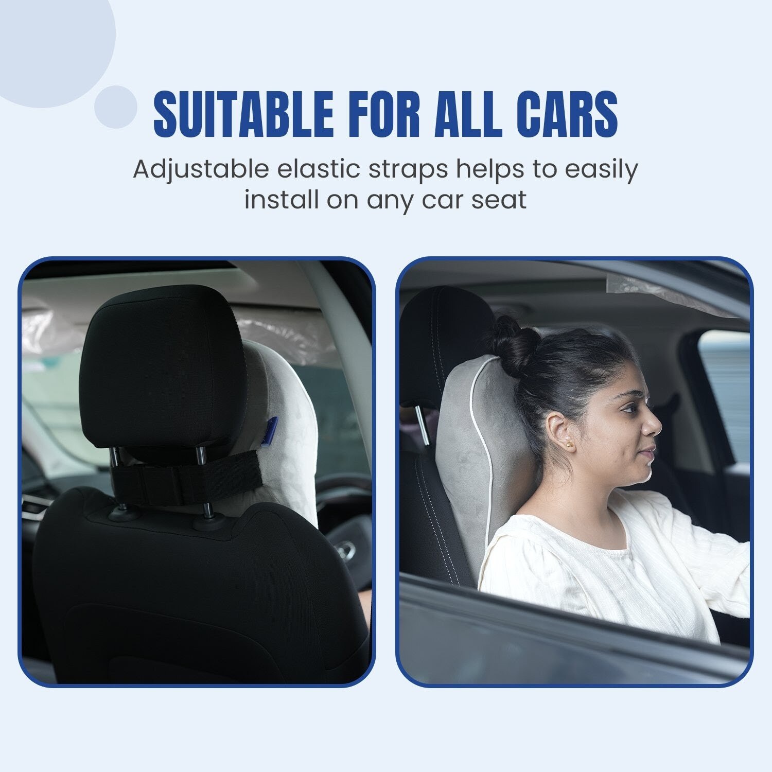 Pillow Tree Car Neck & Headrest Pillow Large– Premium Comfort & Support for Every Drive image 5