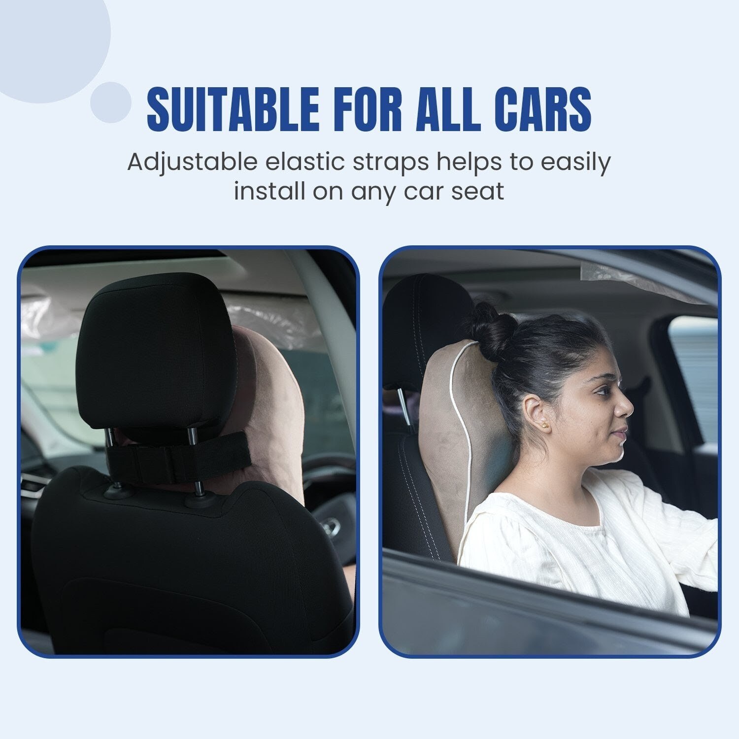 Pillow Tree Car Neck & Headrest Pillow Large– Premium Comfort & Support for Every Drive image 4