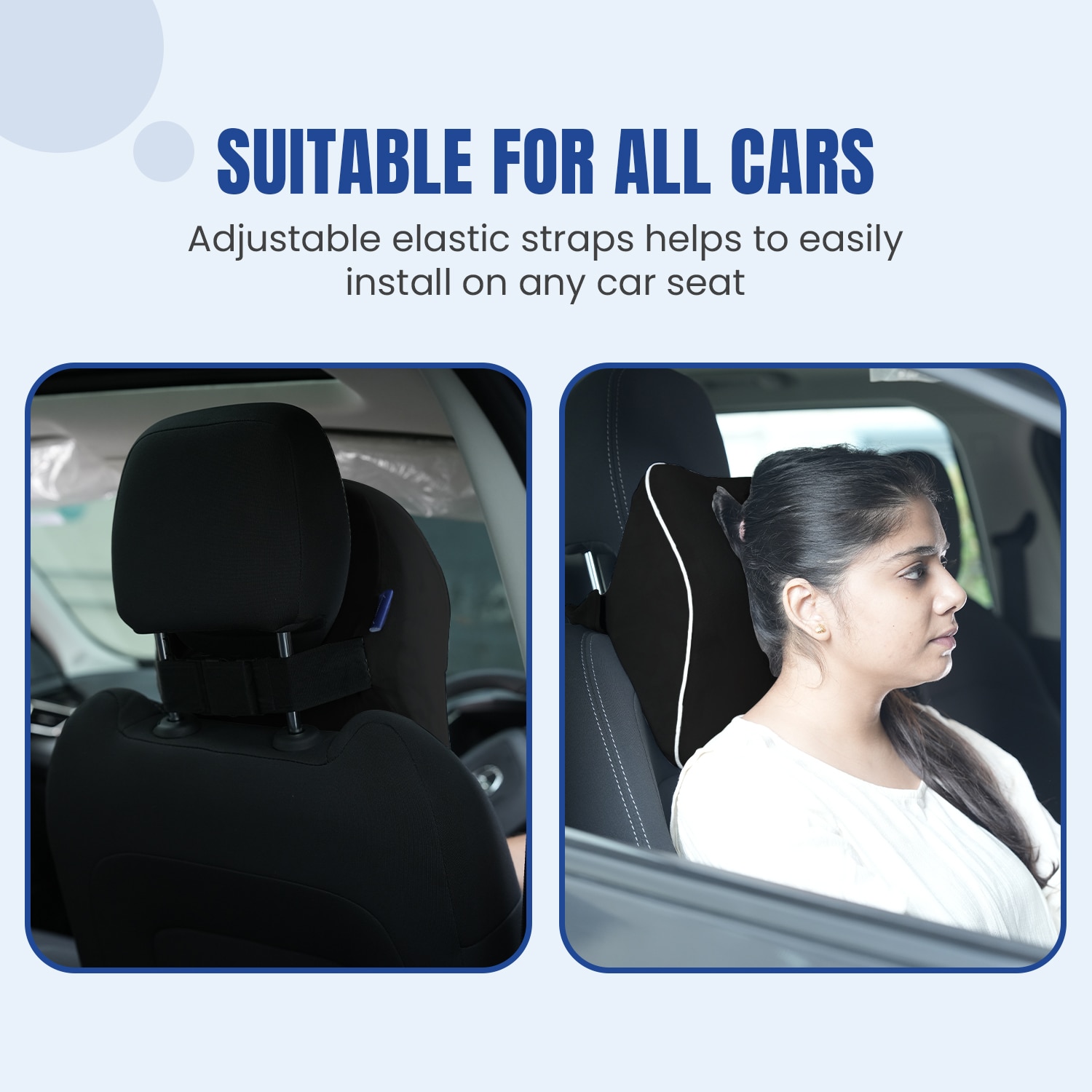 Pillow Tree Car Neck & Headrest Pillow Regular– Premium Comfort & Support for Every Drive image 2