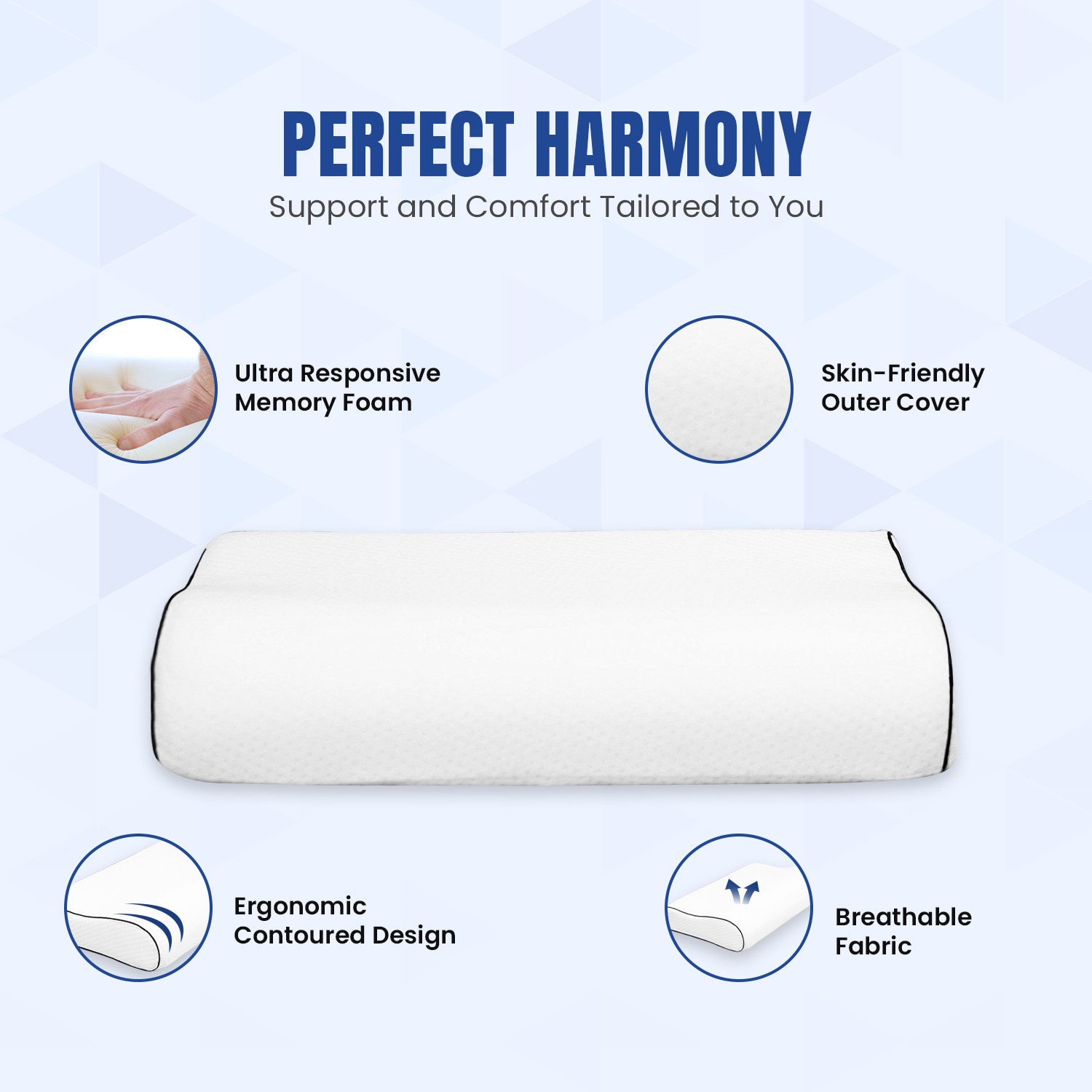 Pillow Tree Sleep Contour Pillow – Orthopedic Design for Pain-Free, Restful Sleep image 3