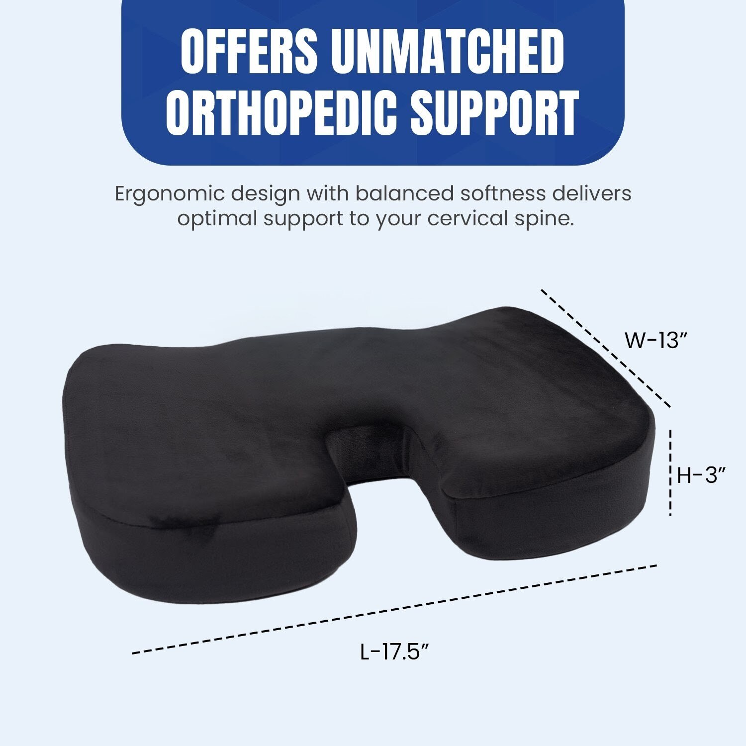 Pillow Tree Coccyx Seat Cushion – Orthopedic Comfort for Tailbone & Lower Back Relief image 5