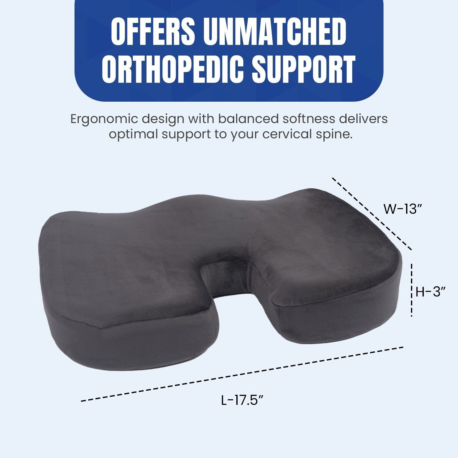 Pillow Tree Coccyx Seat Cushion – Orthopedic Comfort for Tailbone & Lower Back Relief image 5