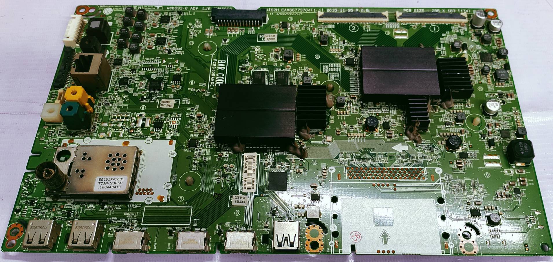 LG 4K 49UH85TO-TA ANDROID MOTHER BOARD, LED BOARD, MAIN BOARD,#wb38 image 2