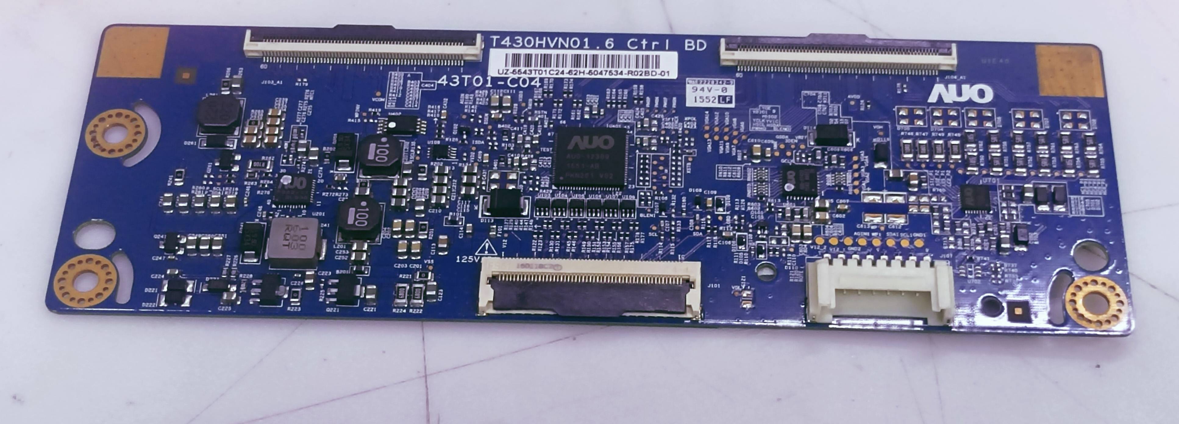 AUO TCON T430HVN01. 6 CTRL BD PART NO.UZ-5543T01C24(43T01-C04 image 5