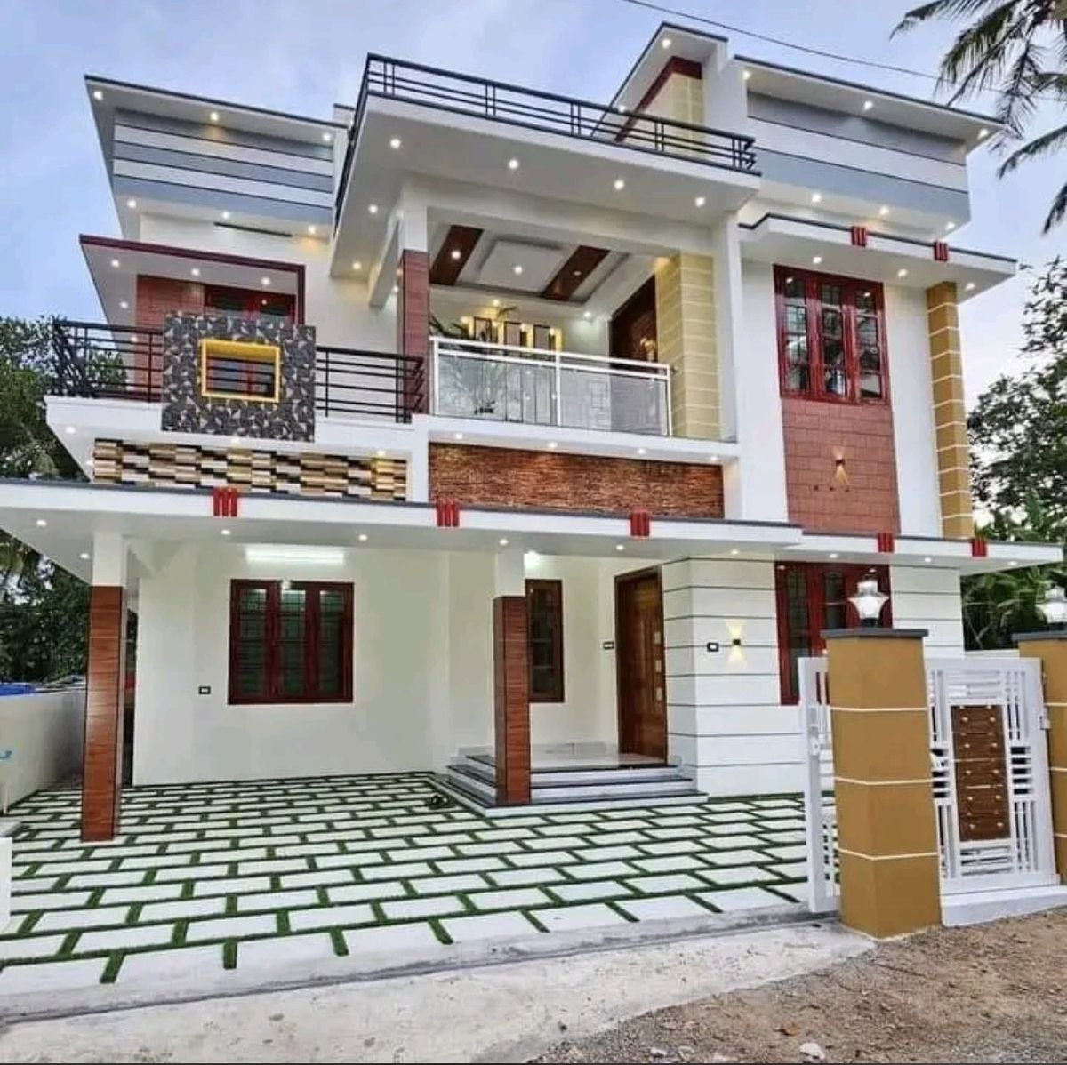 Modern Home Facade Panelling Experts in Chennai image 3
