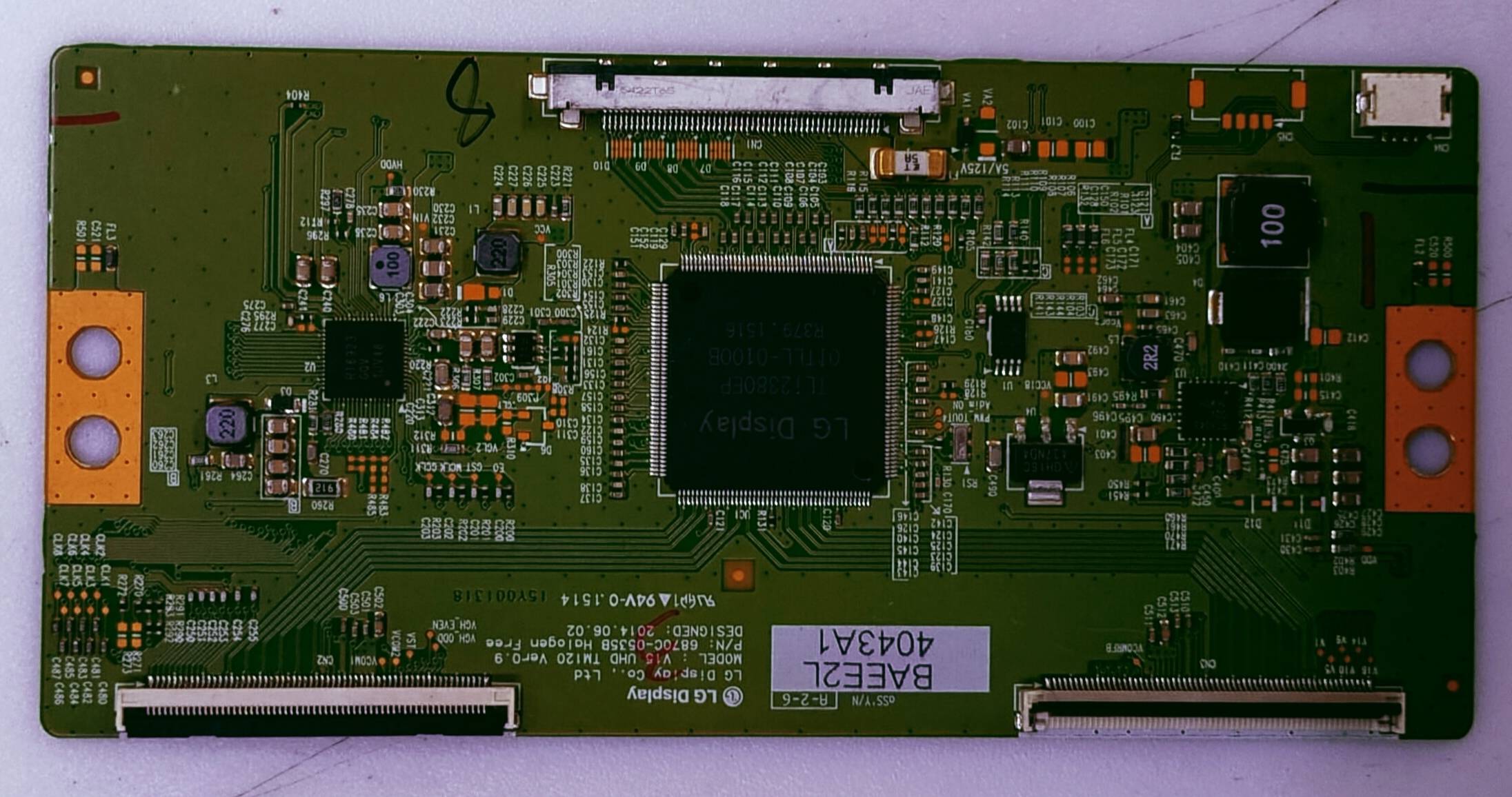 PANASONIC V15, UHD TM120 VER0. 9, P/N 6870C-0535B HA L OGEN FREE image 2
