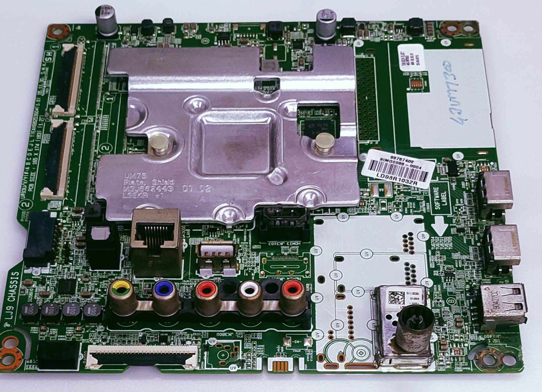 LG 43UM7300PTA 4K LED TV ANDROID MOTHER BOARD image 4