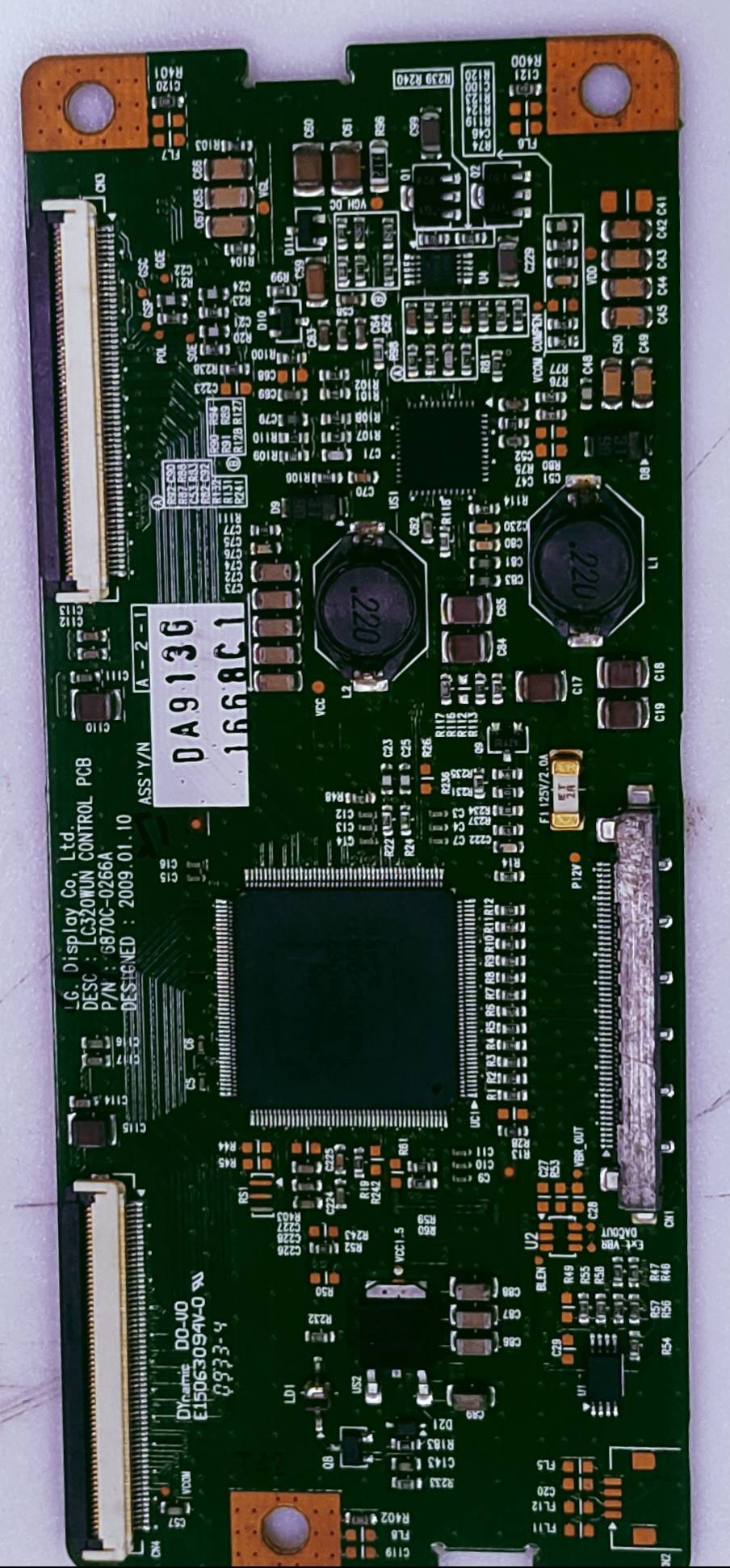 LG 32LG80FR LED TV FHD TCON PART NO.LC320WUN CONTR0L PCB (6870C-0266A image 4