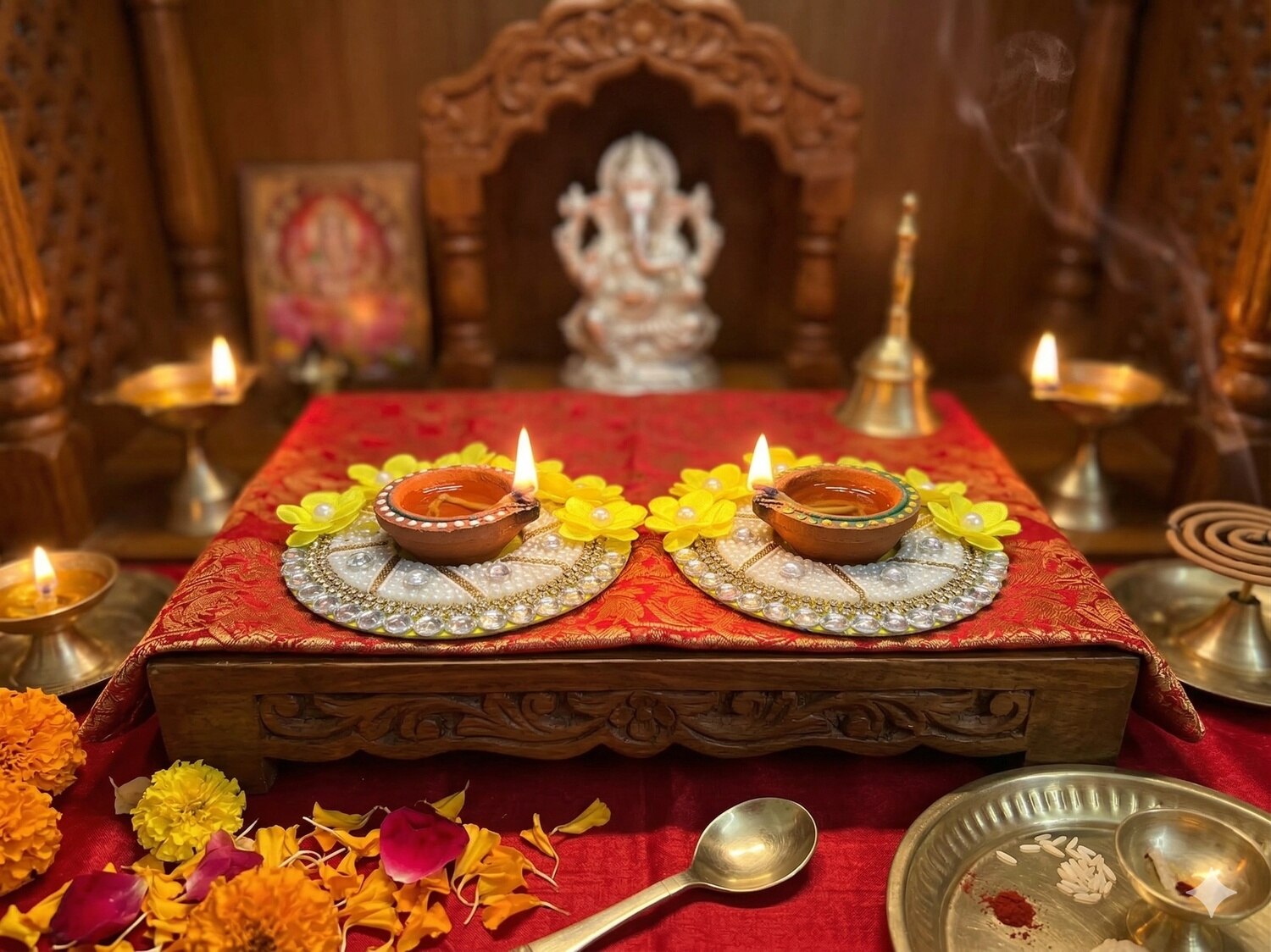 CIRCLE FLOWER  DIYA STAND   00CRDF1 image 2