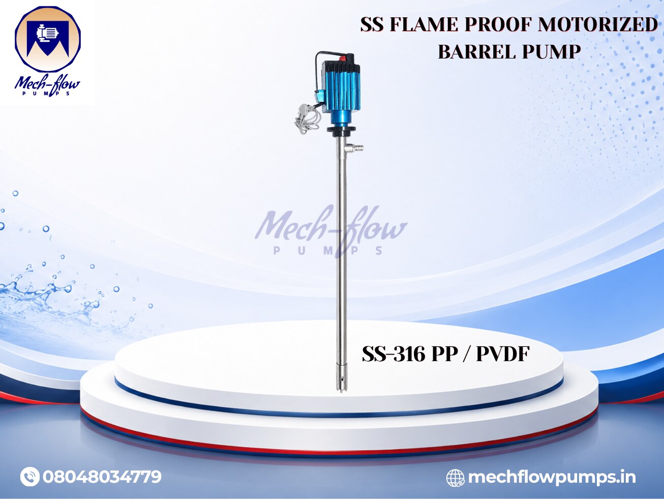 FLAME PROOF MOTORIZED BARREL PUMP image 2