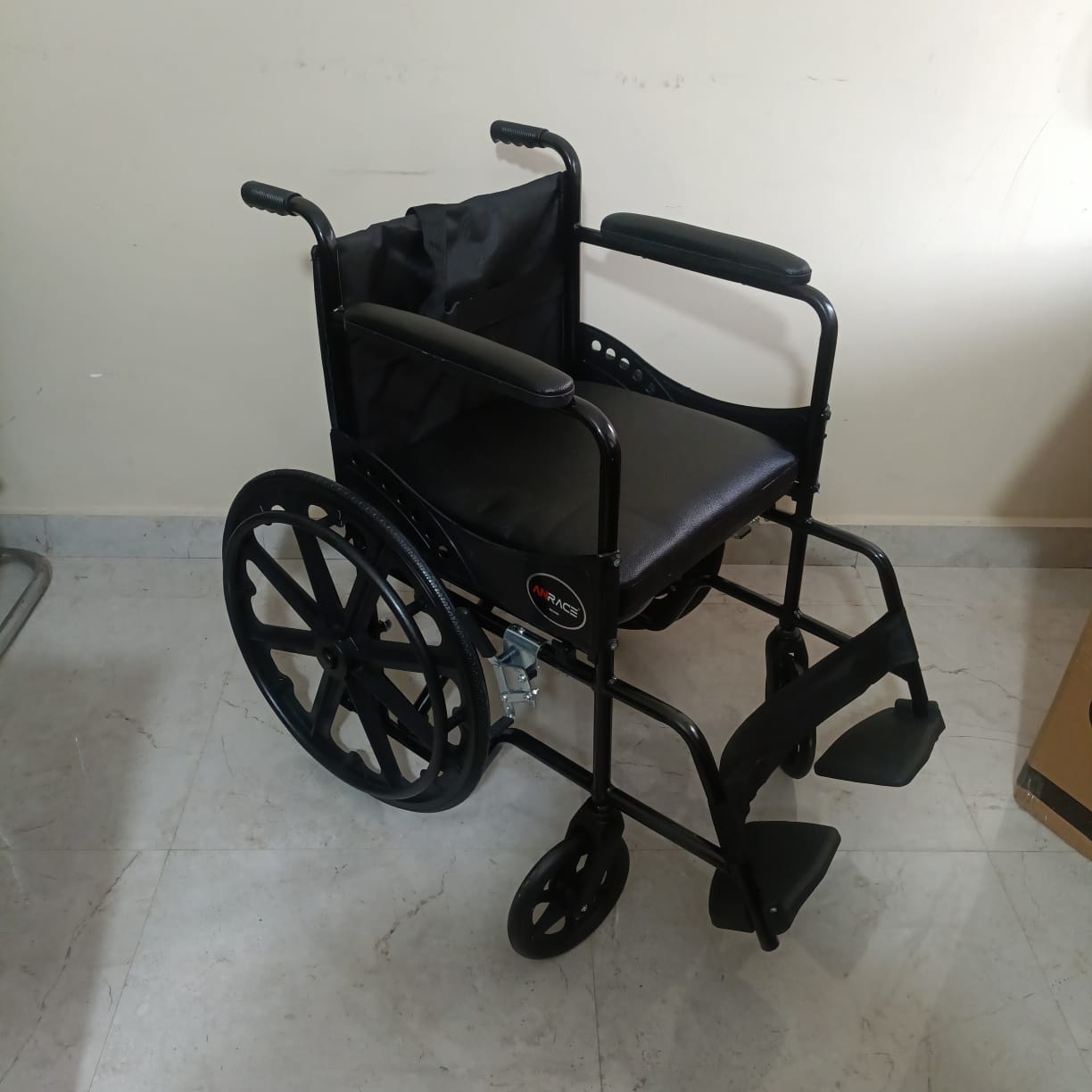 FOLDING COMMODE WHEELCHAIR (SEAT LIFT) image 3