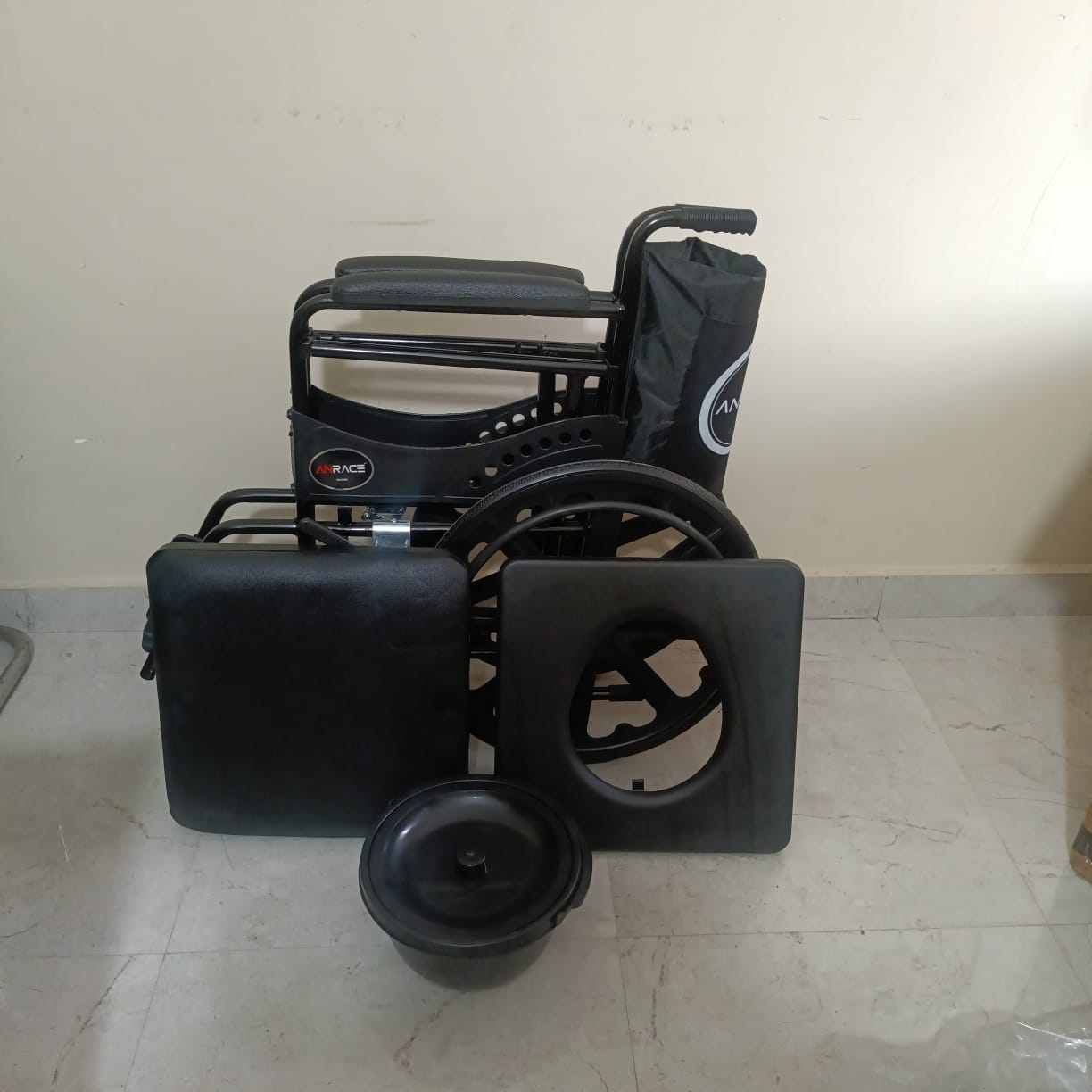 FOLDING COMMODE WHEELCHAIR (SEAT LIFT) image 6