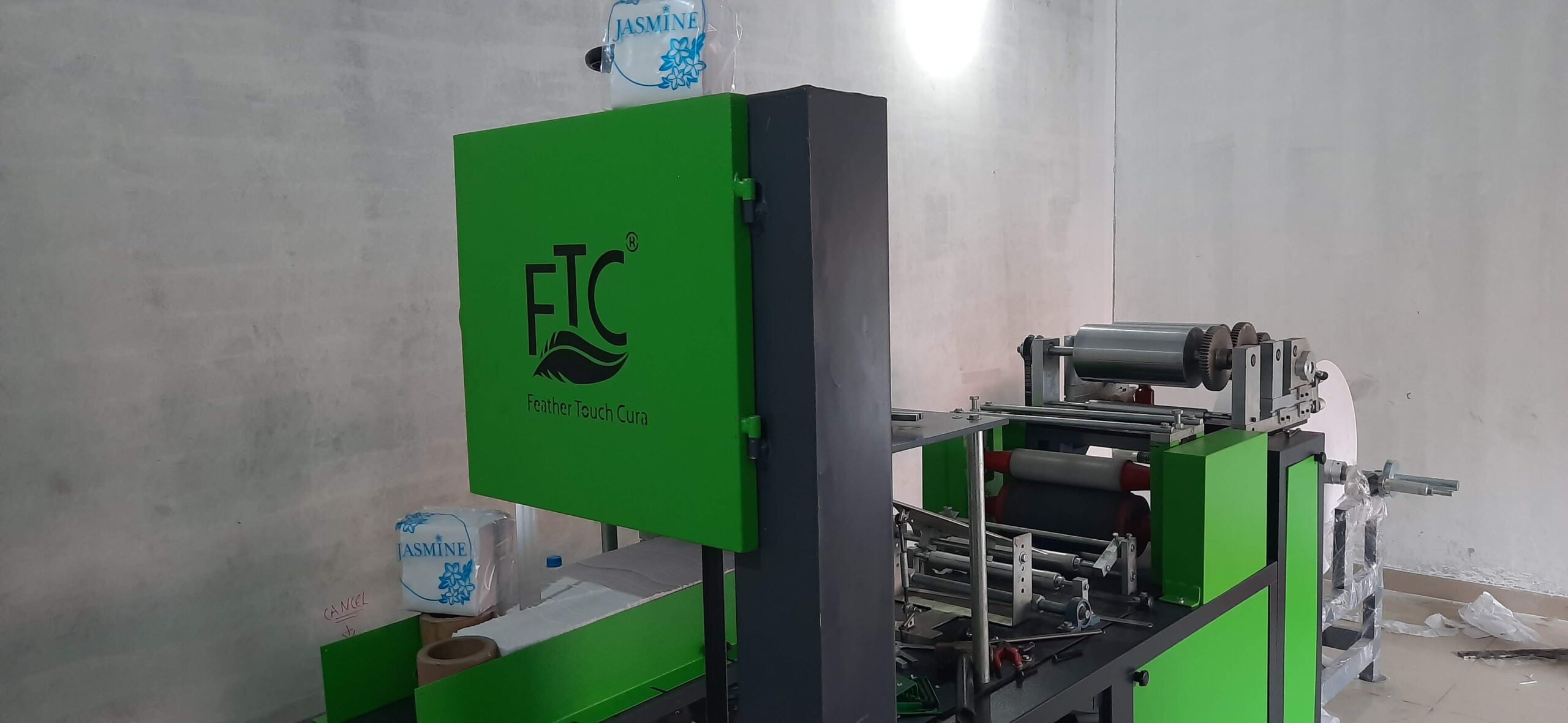 TISSUE PAPER MAKING MACHINE Feather Touch Tissues, Coimbatore