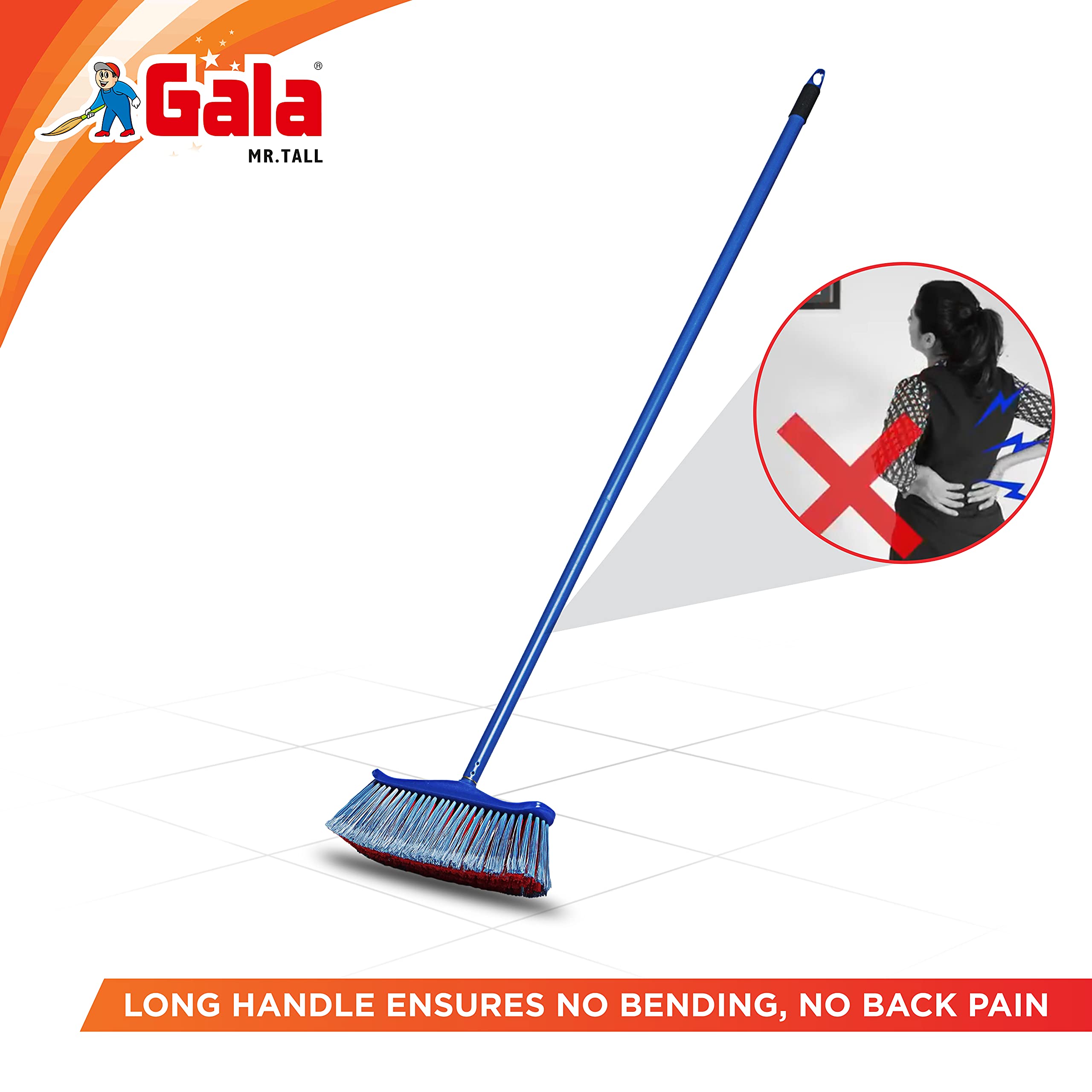 Gala Mr Tall Floor Brush – Strong Reach for Daily Floor Cleaning image 3