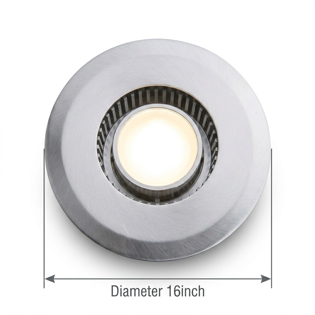 Round Stainless Steel Ethanol Fireplace (16Inch) image 2