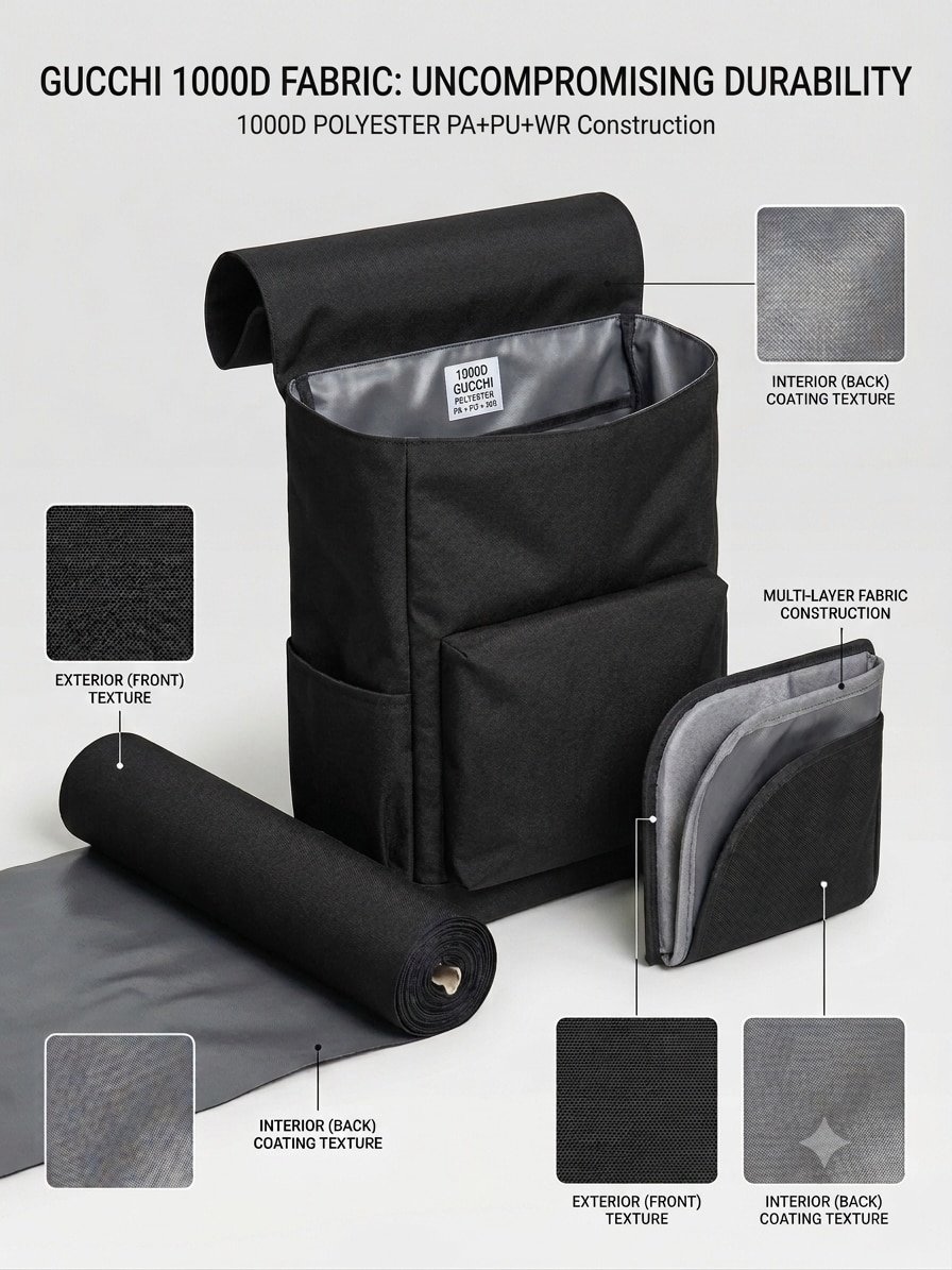 1000D Gucchi Fabric Bag Fabric image 2