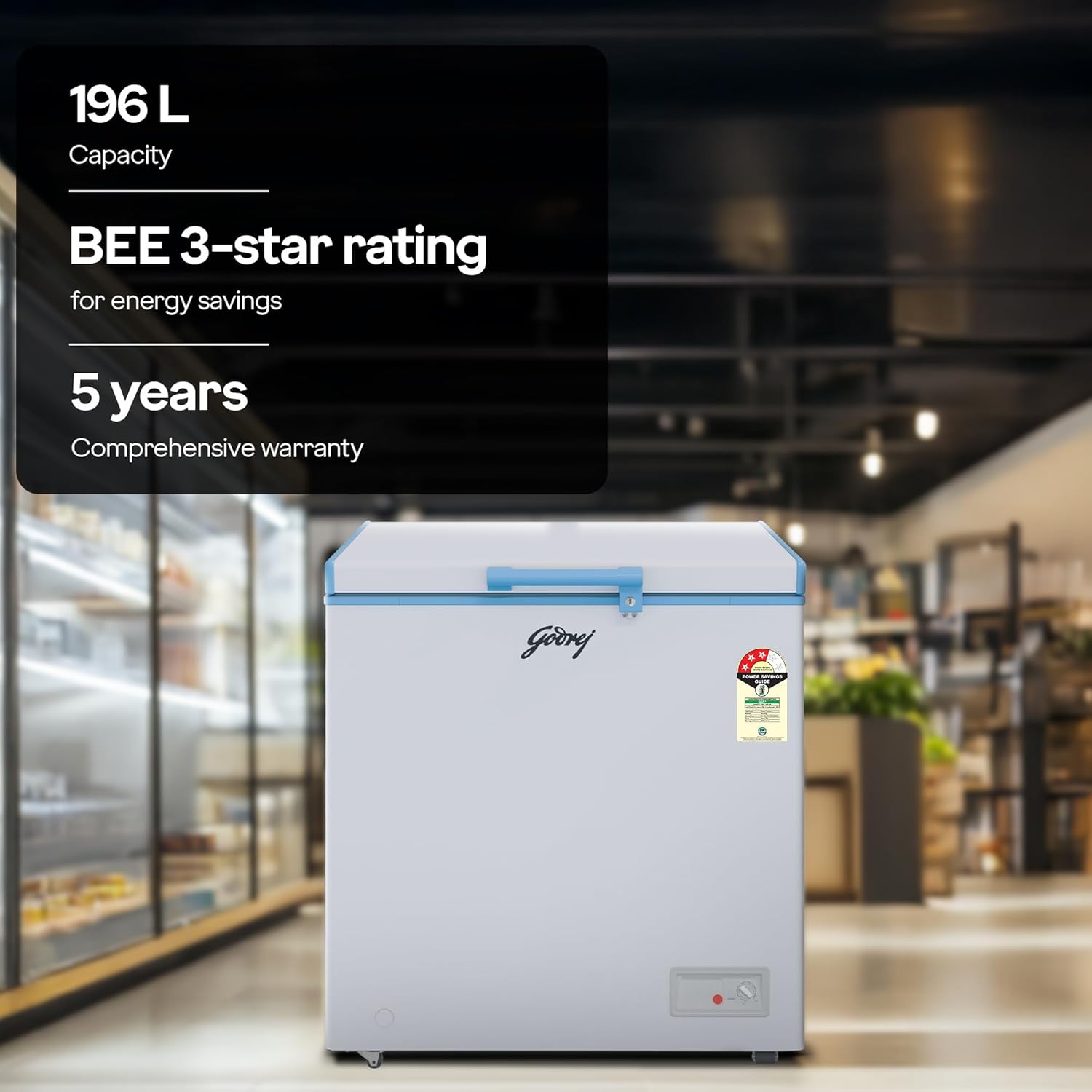 Godrej Deep Freezer Hard Top 230C 1HCGP image 2
