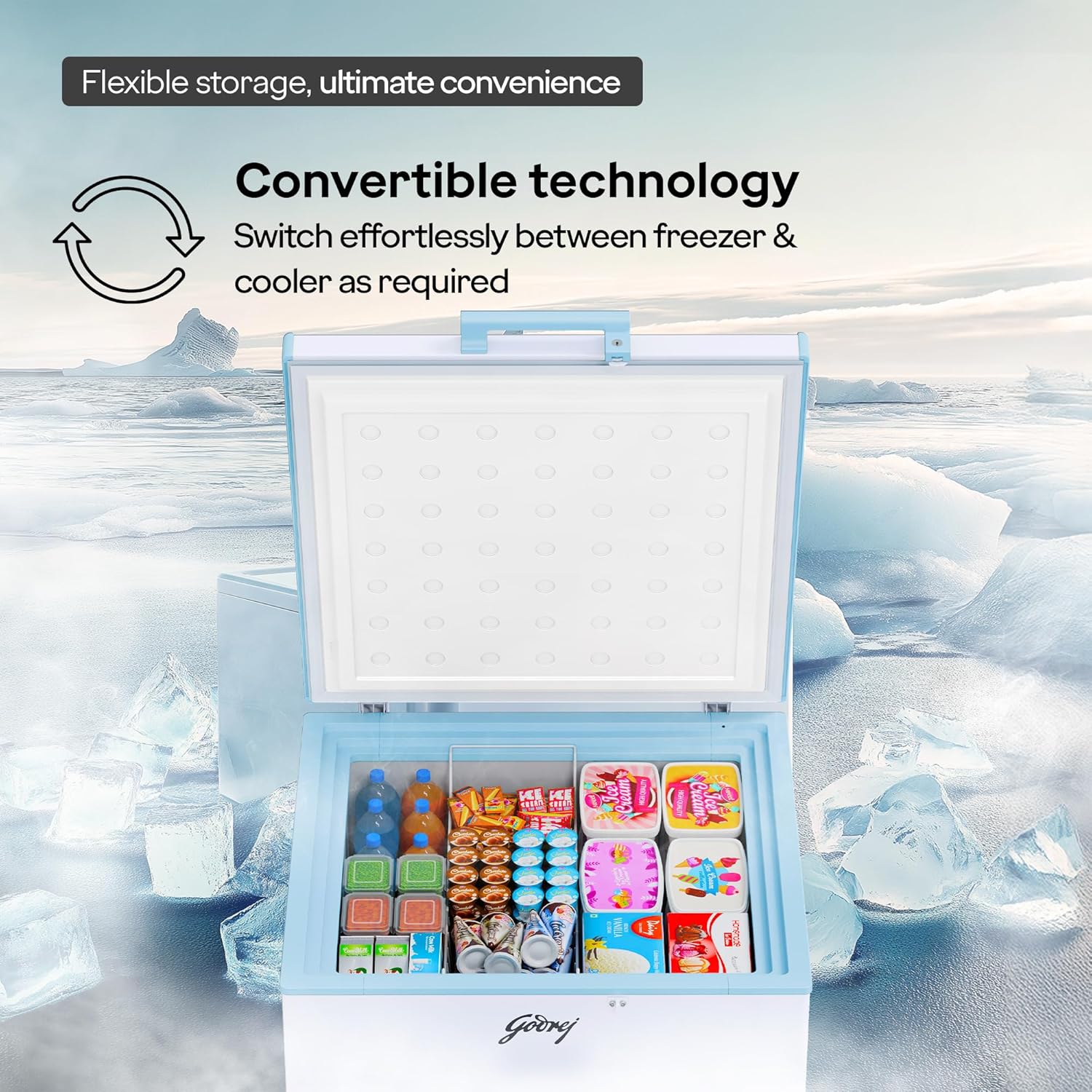 Godrej Deep Freezer Hard Top 230C 1HCGP image 3