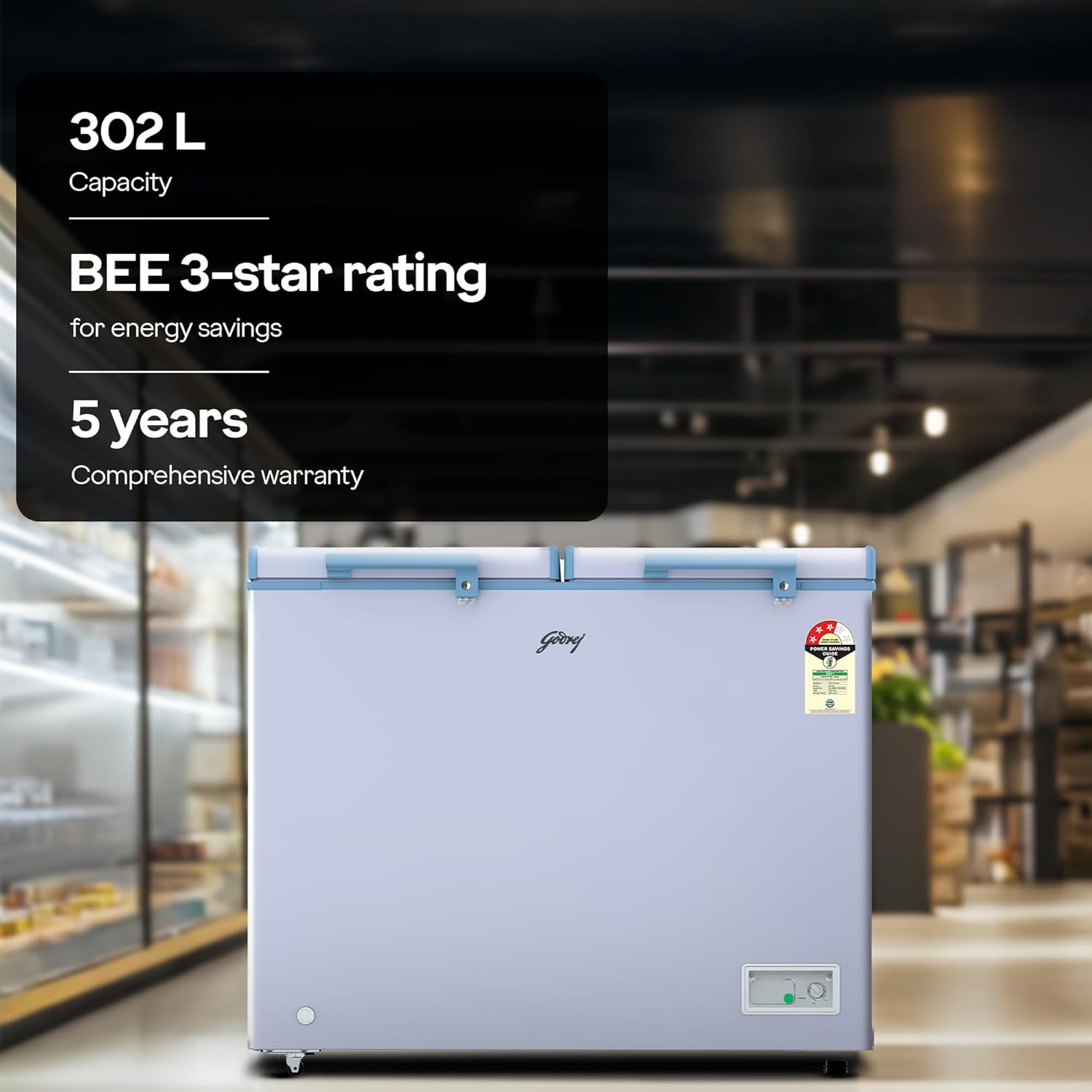 Godrej Deep Freezer Hard Top 330C 2RCLP image 3